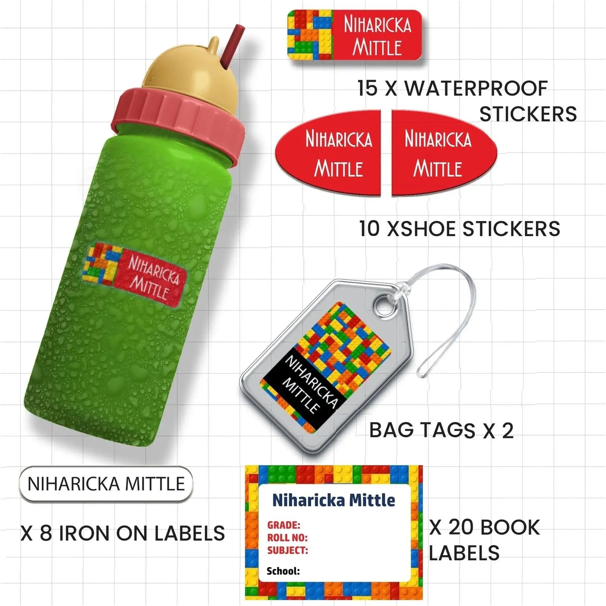 All You Need Labels Pack - Set of 55 Labels- CARTOON CHARACTERS - Image 9