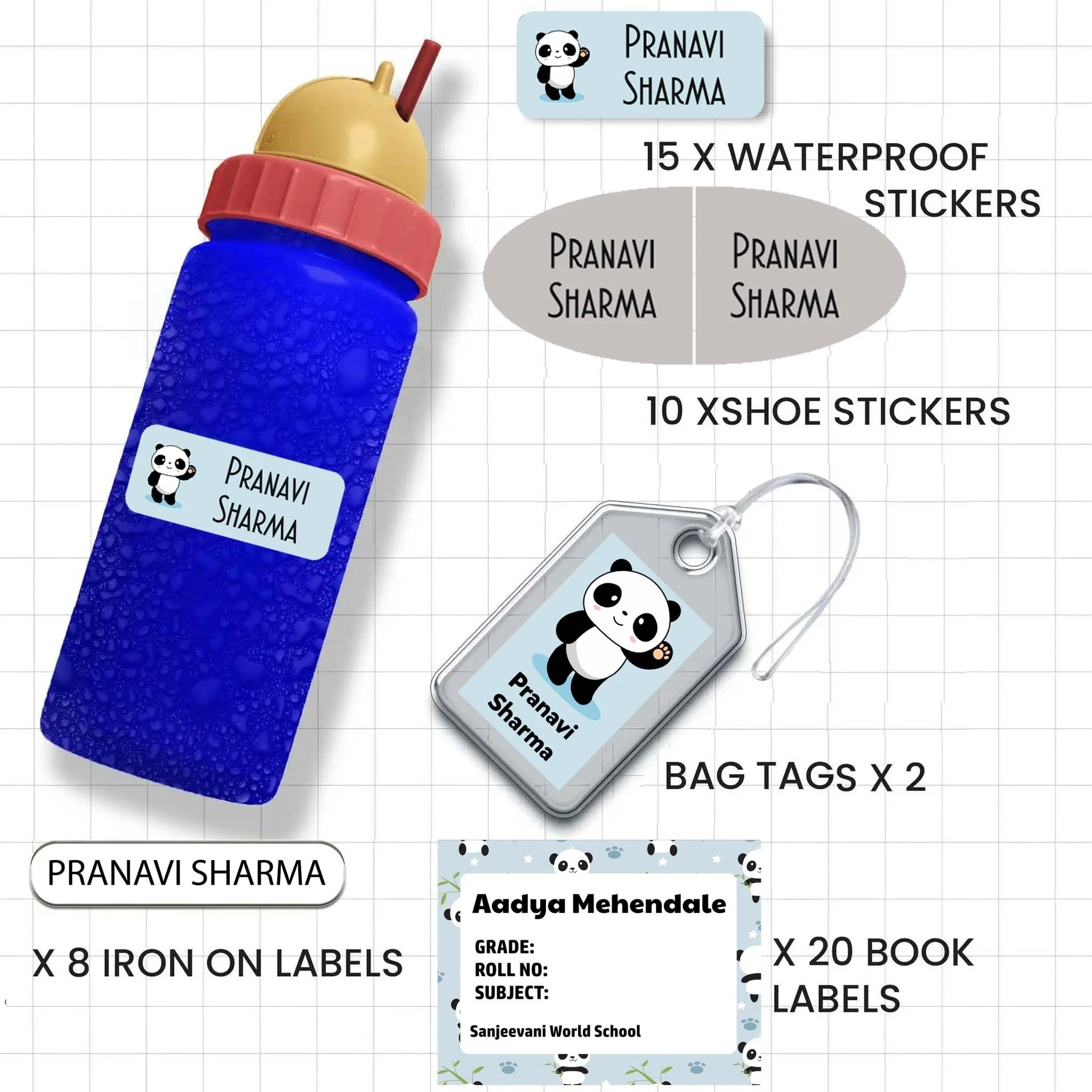 All You Need Pack - Set of 55 labels- ANIMALS & NATURE THEME - Image 17