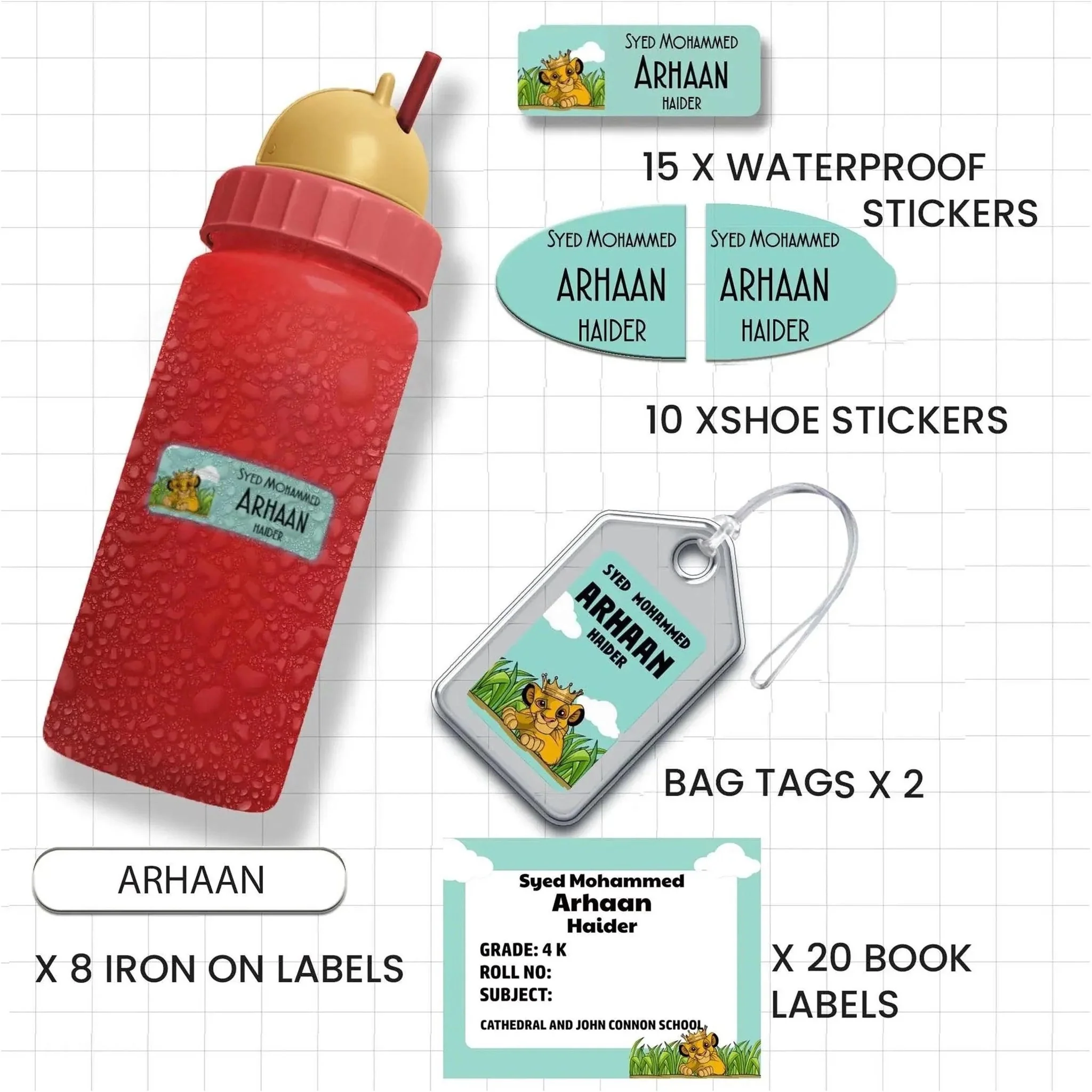All You Need Pack - Set of 55 labels- ANIMALS & NATURE THEME - Image 19