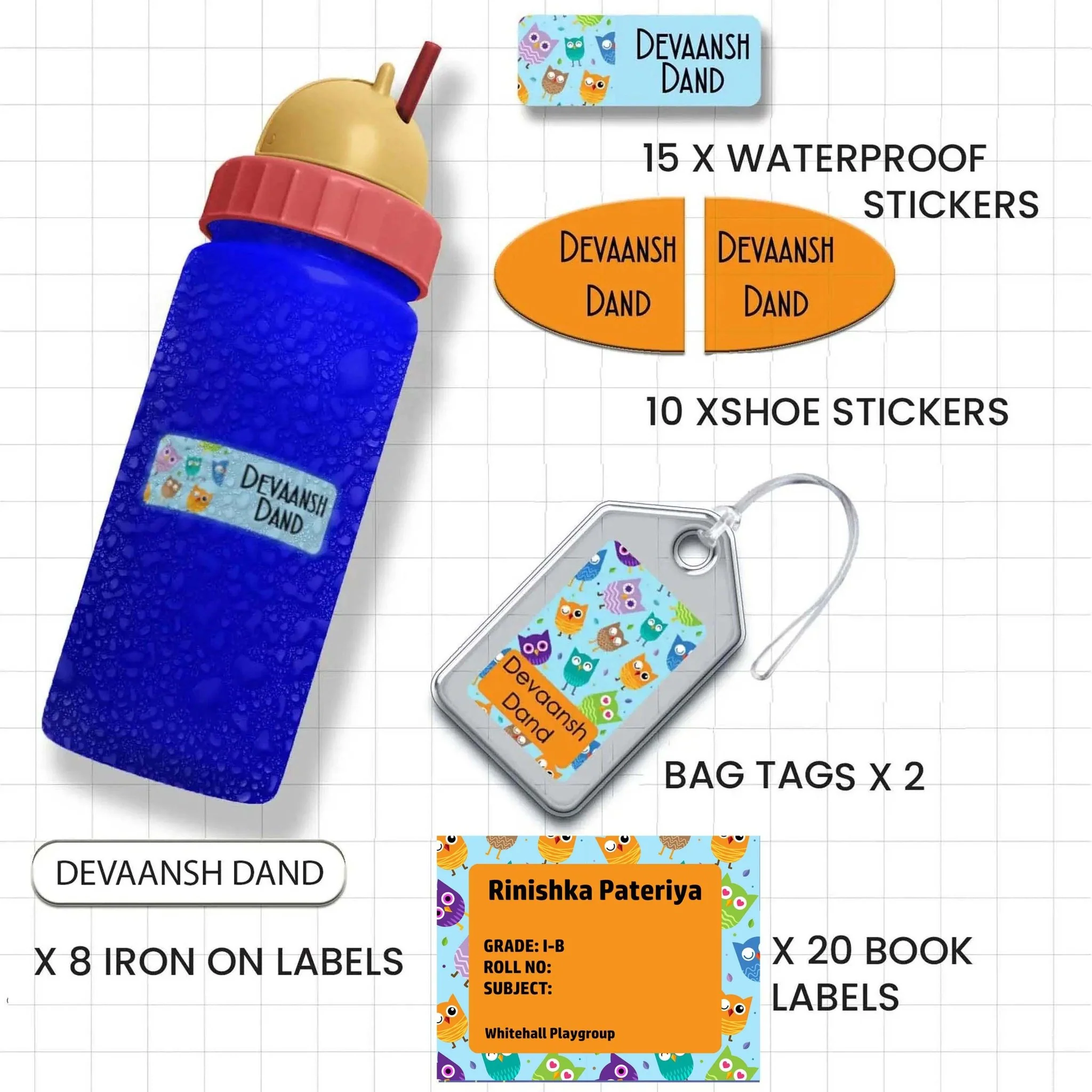 All You Need Pack - Set of 55 labels- ANIMALS & NATURE THEME - Image 22