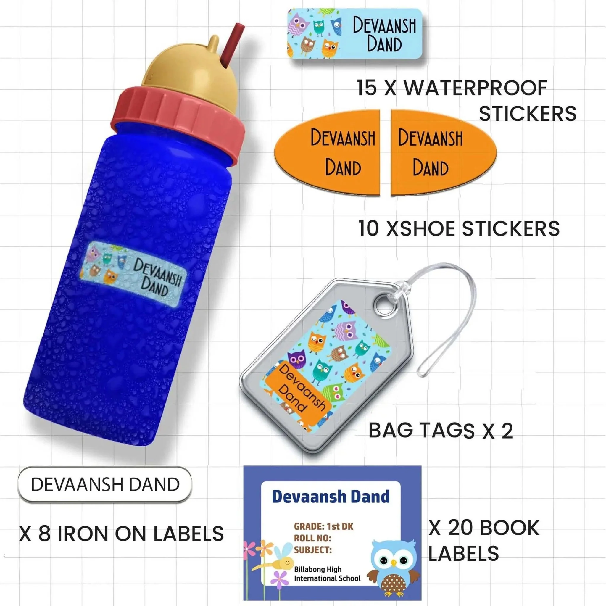 All You Need Pack - Set of 55 labels- ANIMALS & NATURE THEME - Image 6