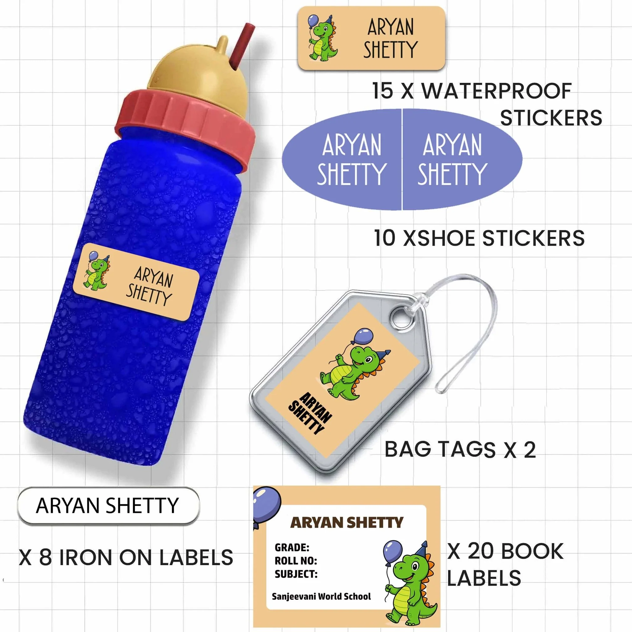 All You Need Pack - Set of 55 labels- ANIMALS & NATURE THEME - Image 9