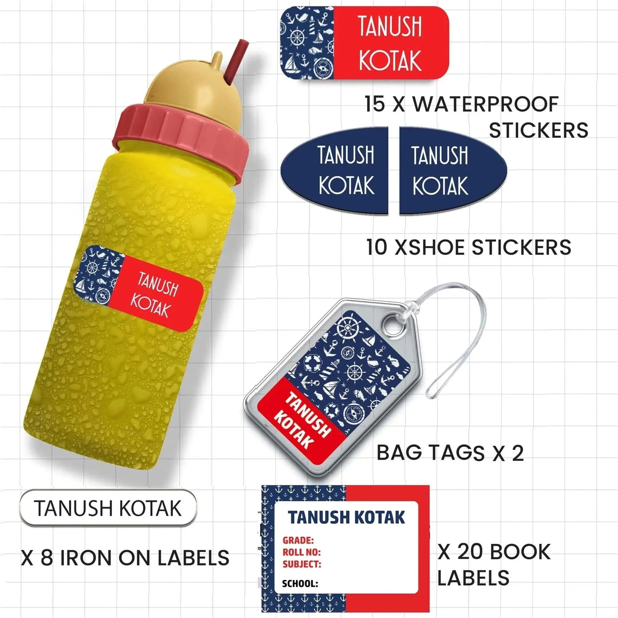 All You Need Labels Pack - Set of 55 labels- CARS & WHEELS THEME - Image 12
