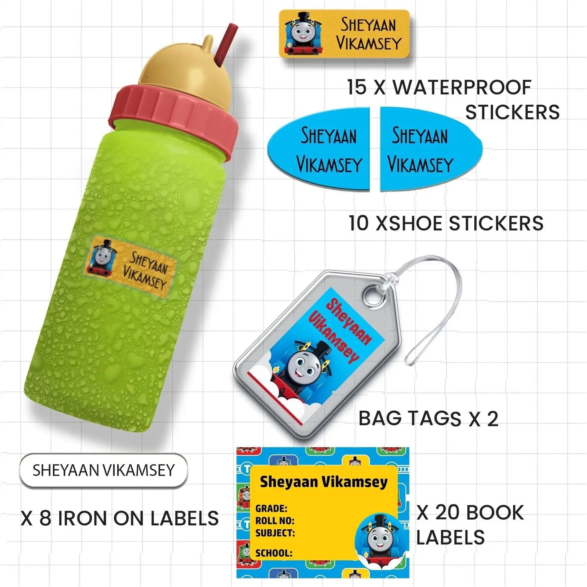 All You Need Labels Pack - Set of 55 labels- CARS & WHEELS THEME - Image 17