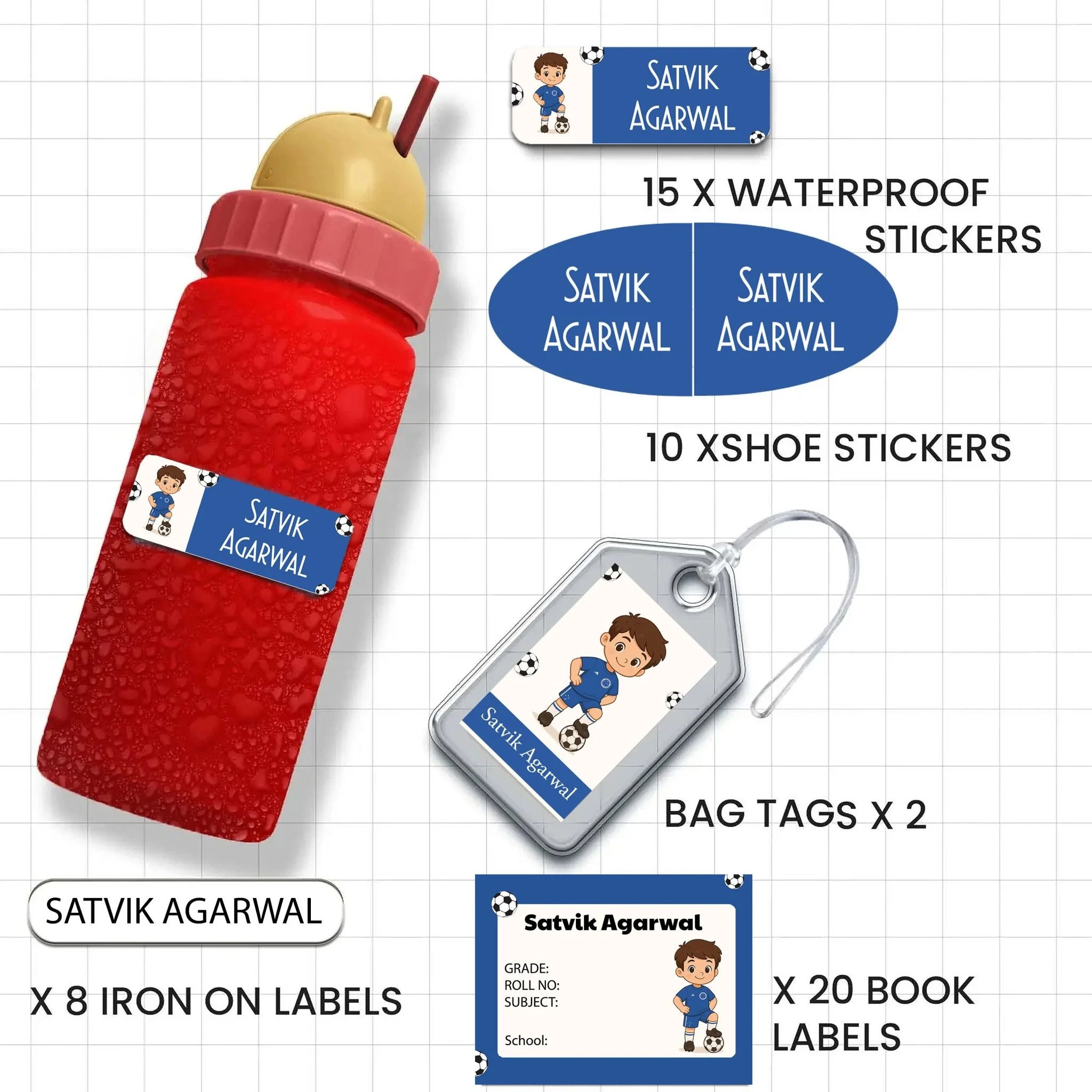 All You Need Pack - Set of 55 labels- SPORTS & GAMES - Image 3