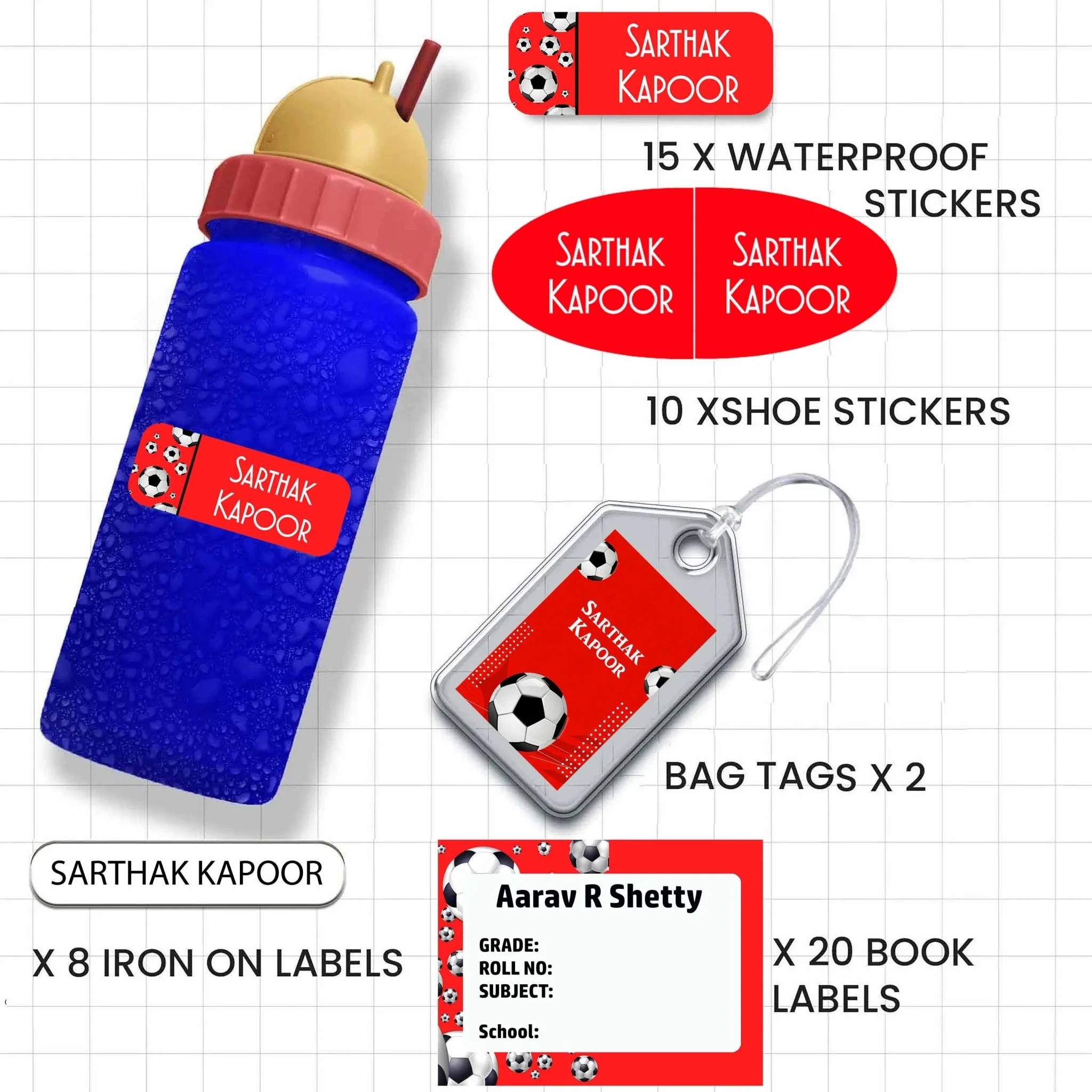 All You Need Pack - Set of 55 labels- SPORTS & GAMES - Image 4
