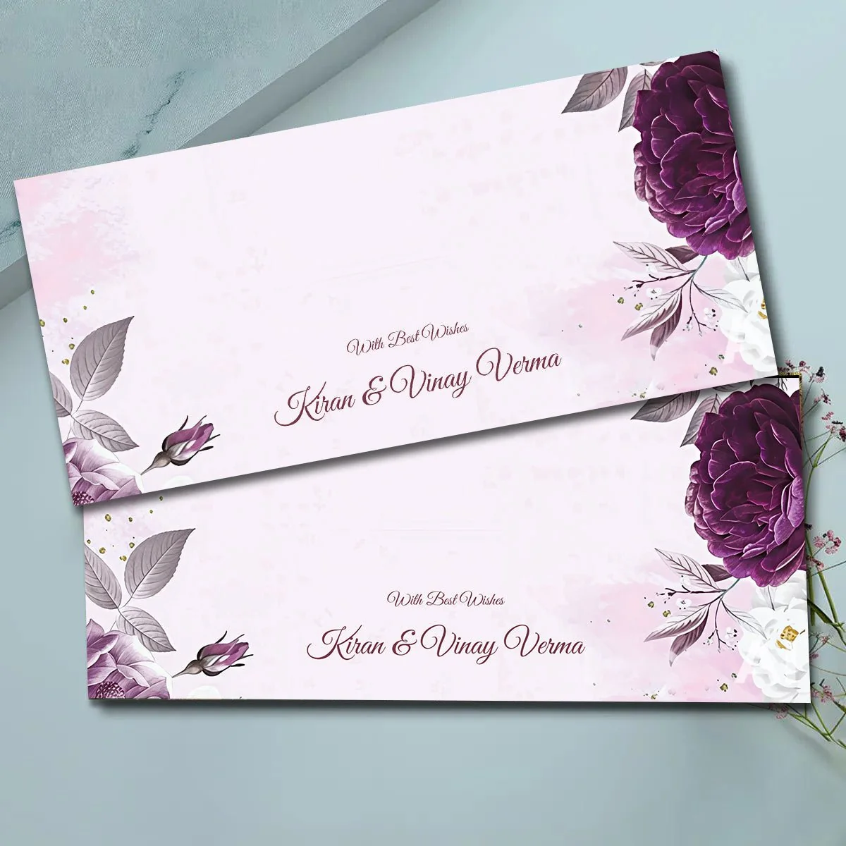 Assorted Floral Envelope Set (5 Designs) - Image 3