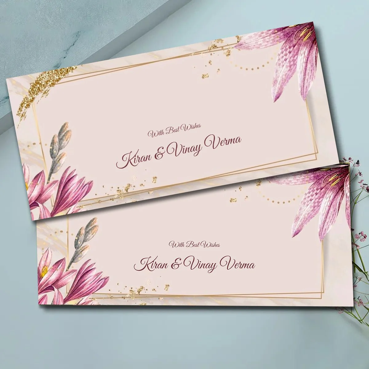 Assorted Floral Envelope Set (5 Designs) - Image 6