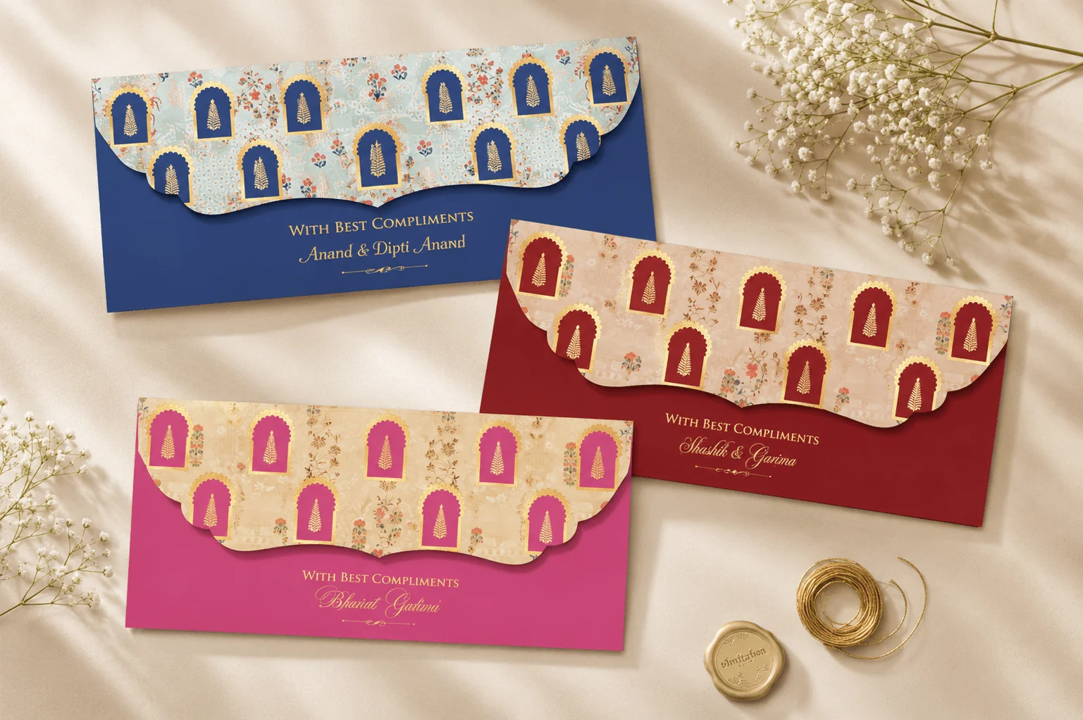 Assorted Wedding Envelope Set- Blessed Union Designs - Image 7