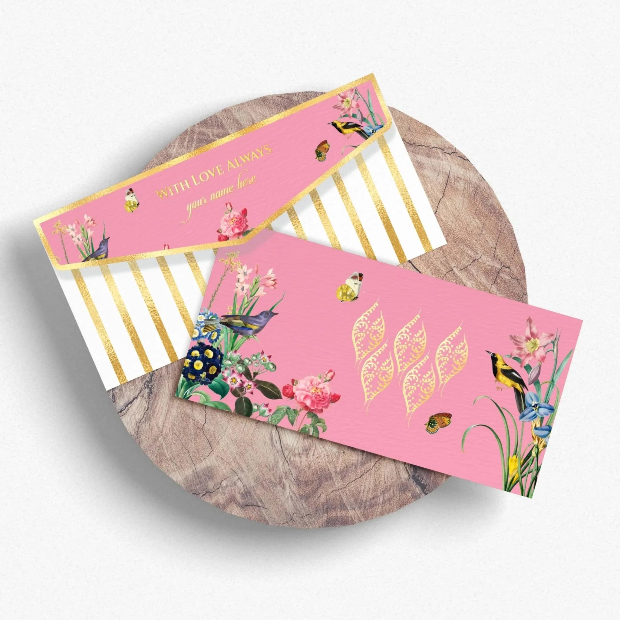 Assorted Wedding Luxe Envelope Set- Birdsong Blossoms Design - Image 6