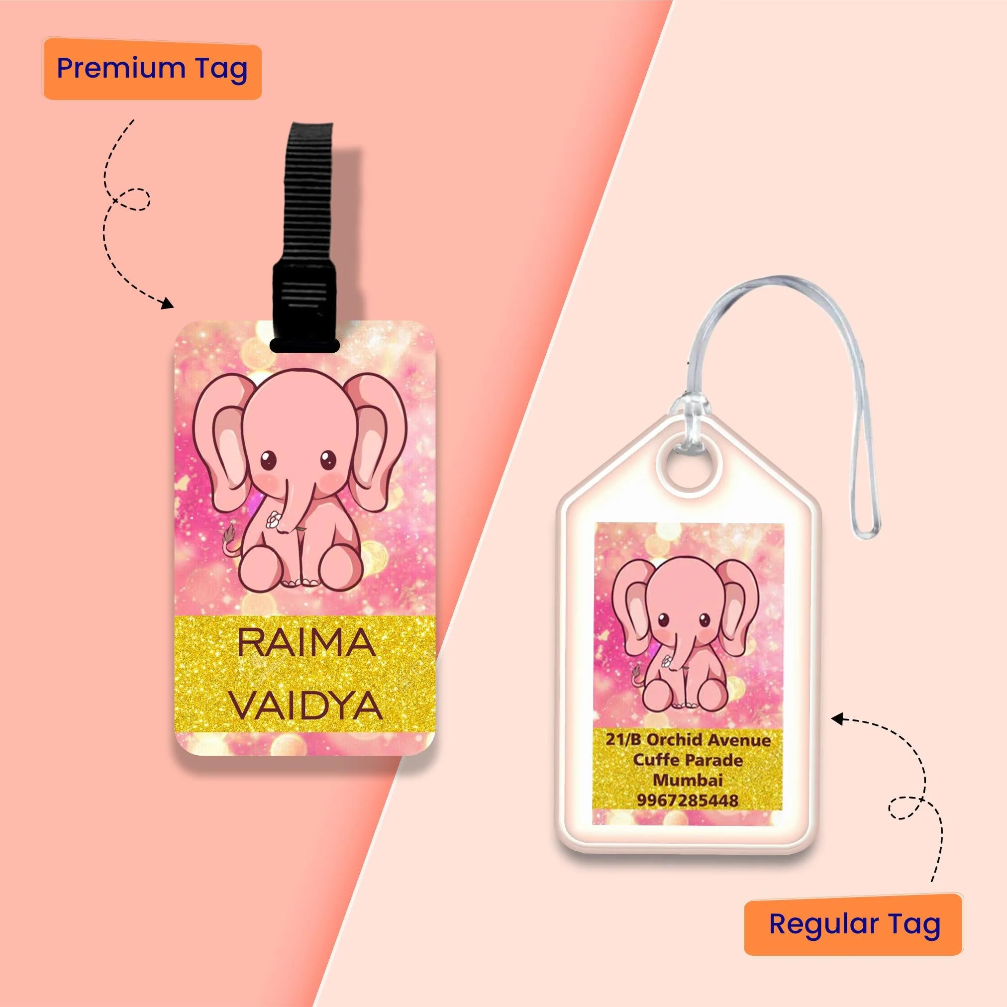 Personalized Bag Tags for Kids - Eli Design