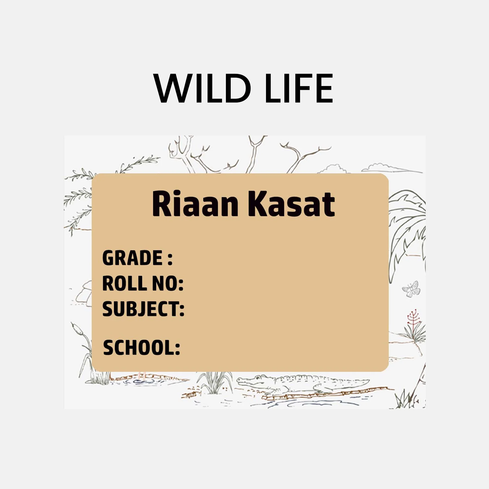 Book Labels & Stickers - ANIMALS & NATURE - Image 25