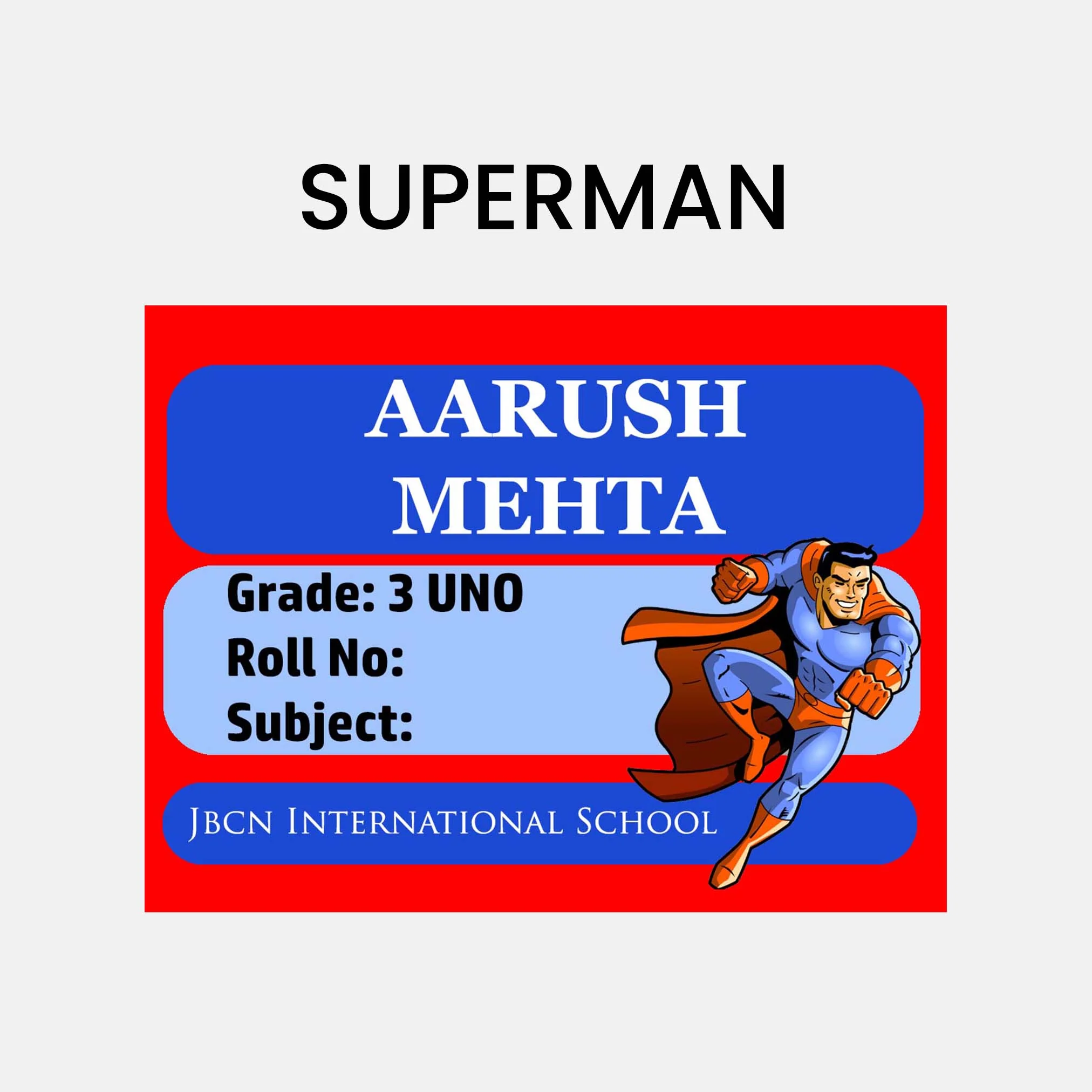 Book Labels & Stickers - SUPERHERO - Image 17