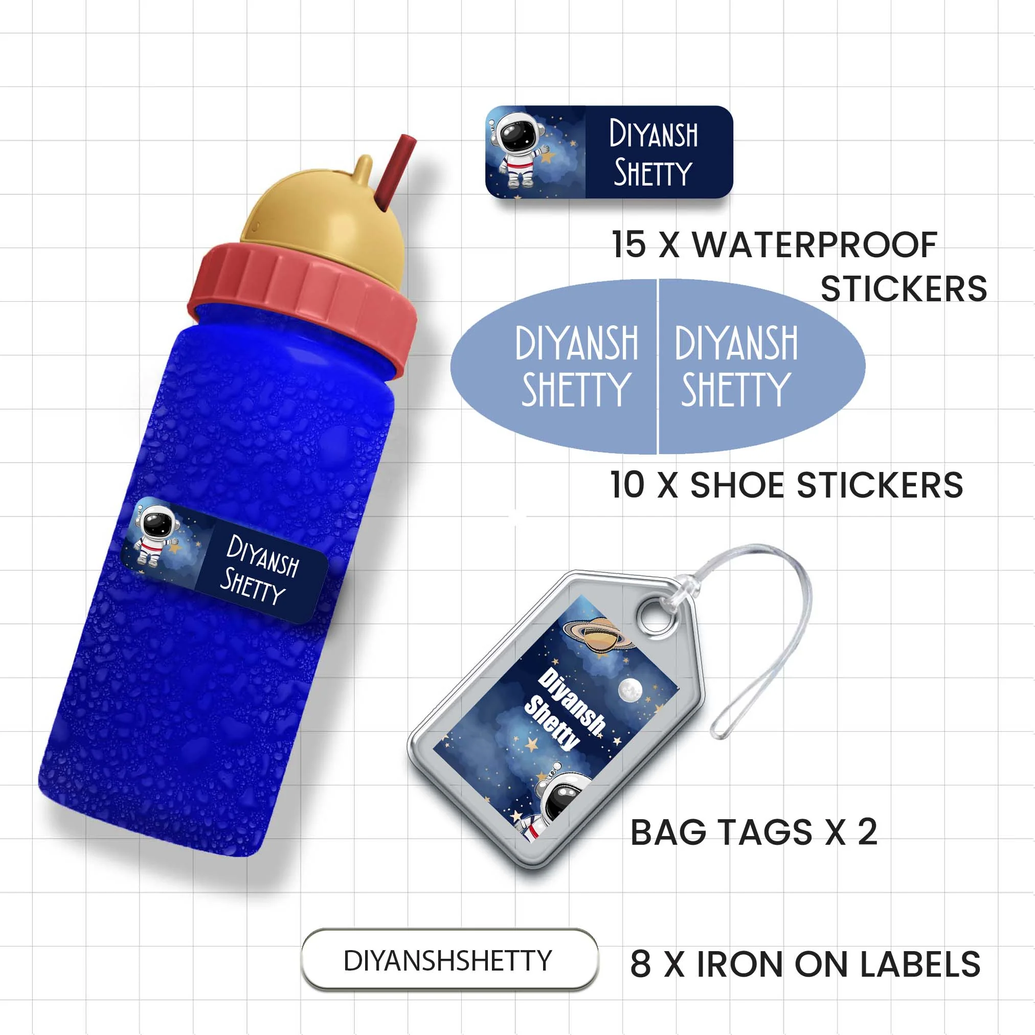 Classic Combo Label Pack - Set of 35 pieces - Image 100
