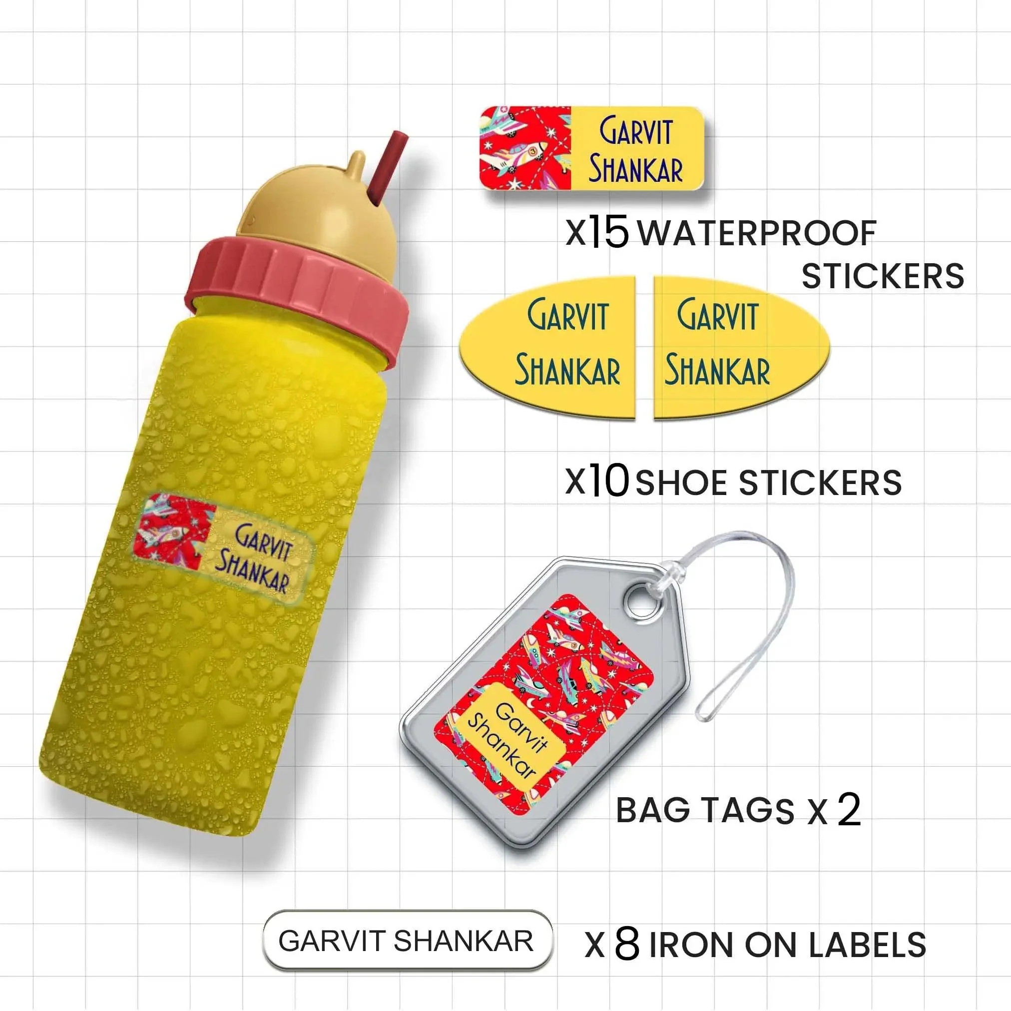 Classic Combo Label Pack - Set of 35 pieces - Image 2