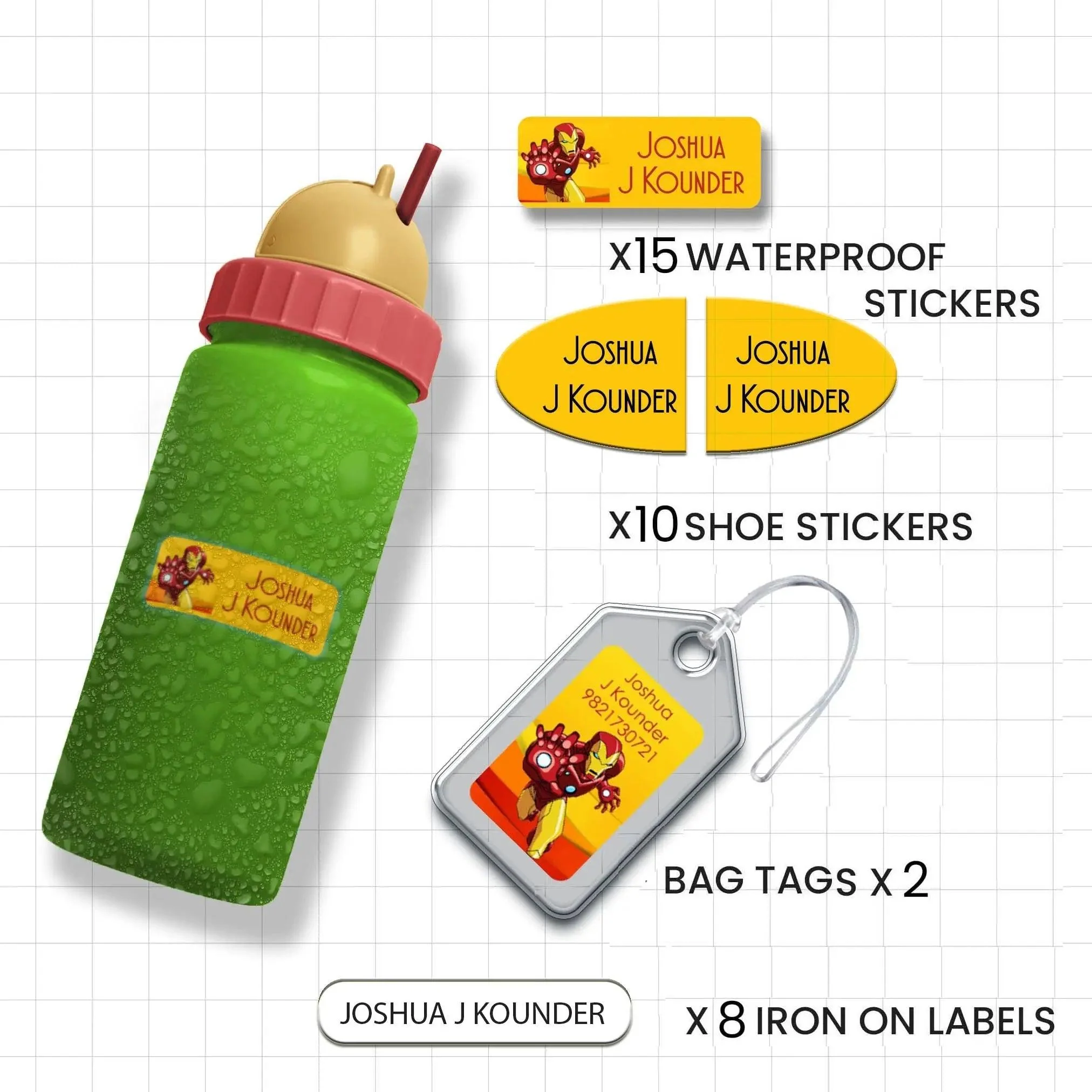 Classic Combo Label Pack - Set of 35 pieces - Image 33