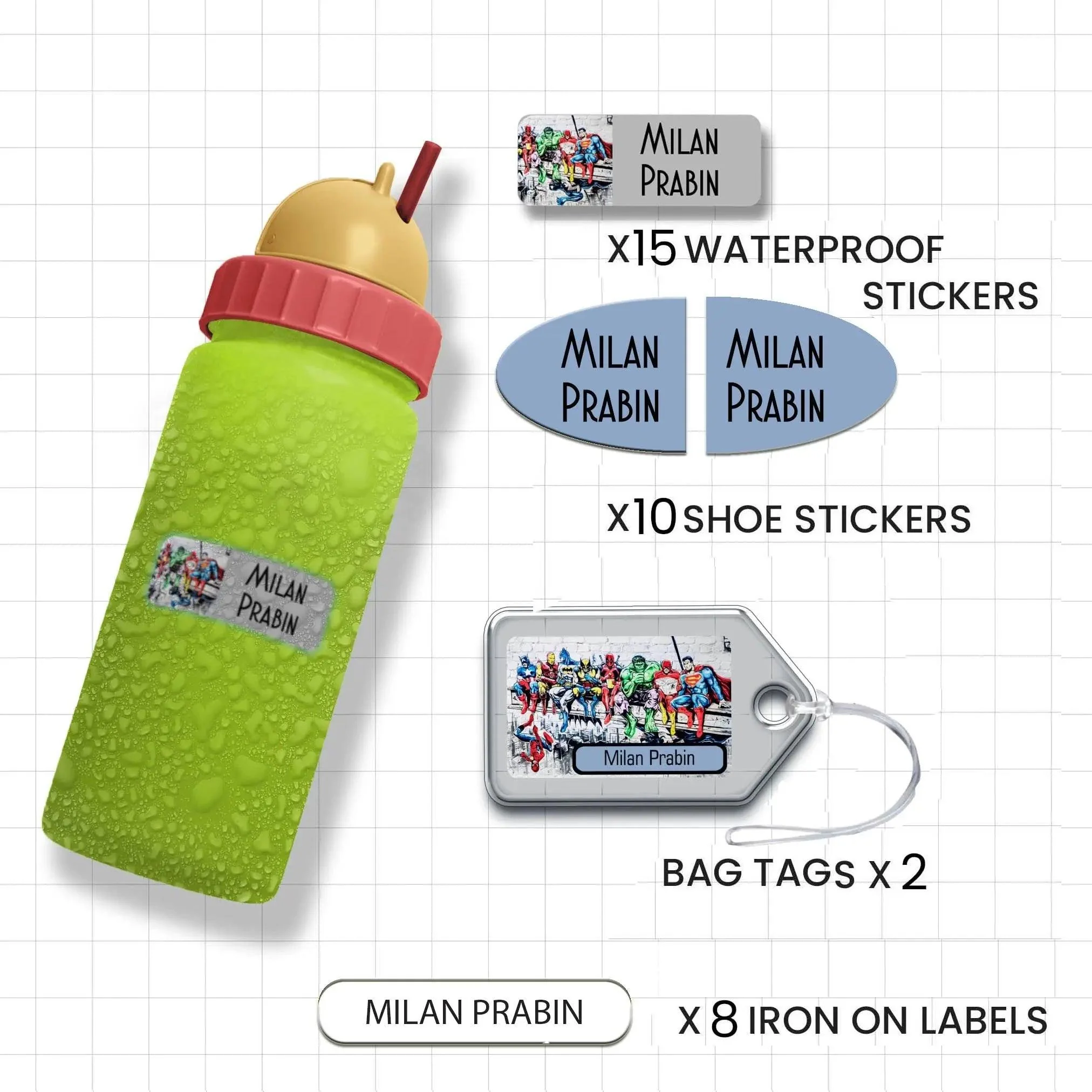 Classic Combo Label Pack - Set of 35 pieces - Image 58