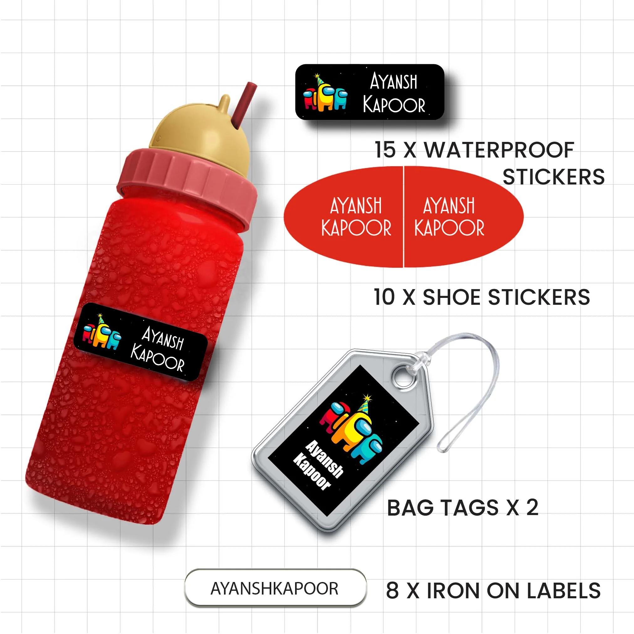 Classic Combo Label Pack - Set of 35 pieces - Image 68