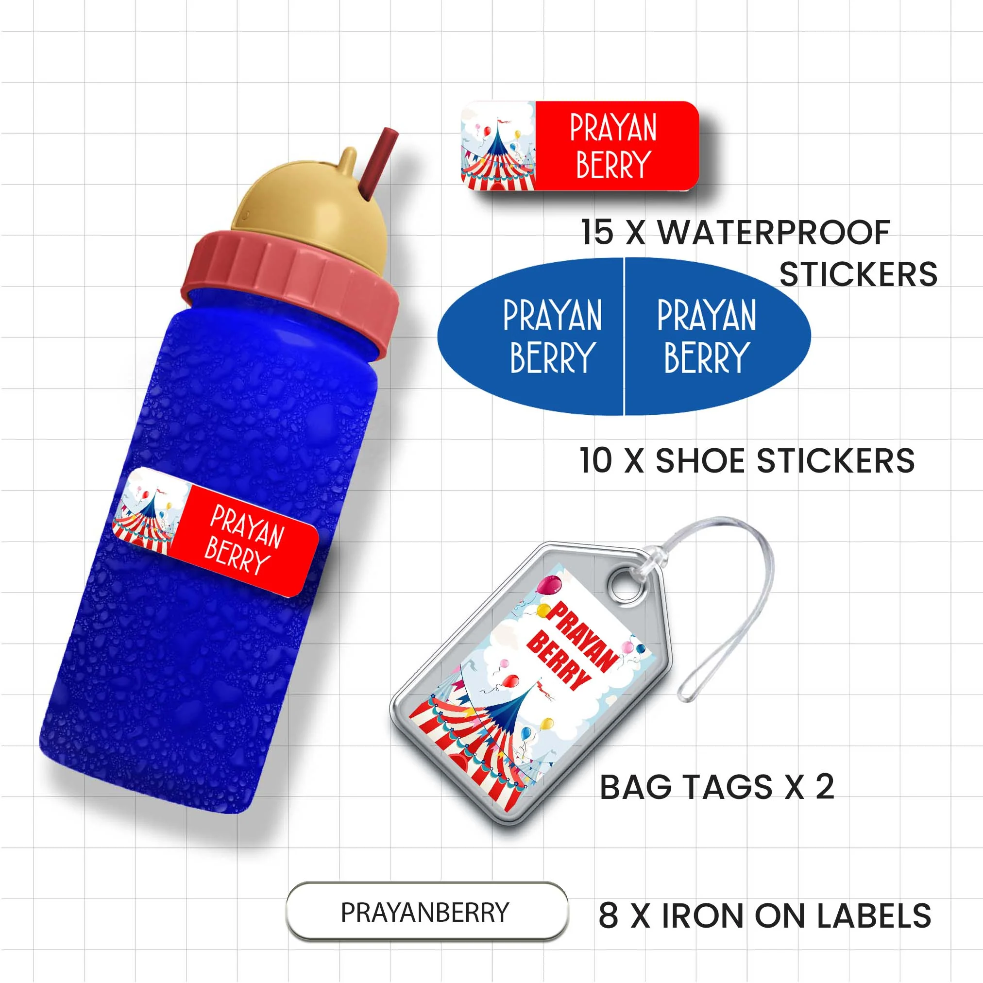 Classic Combo Label Pack - Set of 35 pieces - Image 70