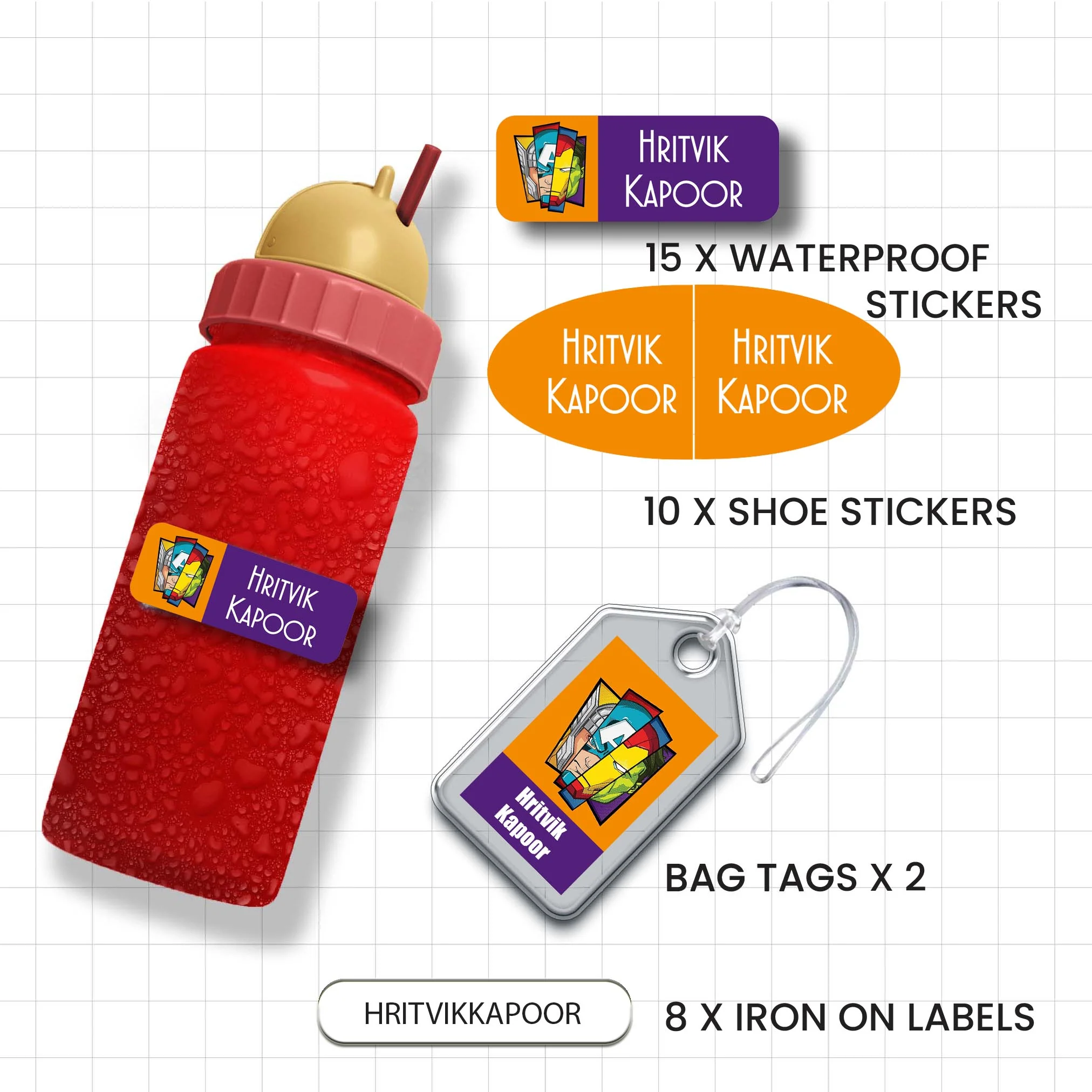 Classic Combo Label Pack - Set of 35 pieces - Image 87