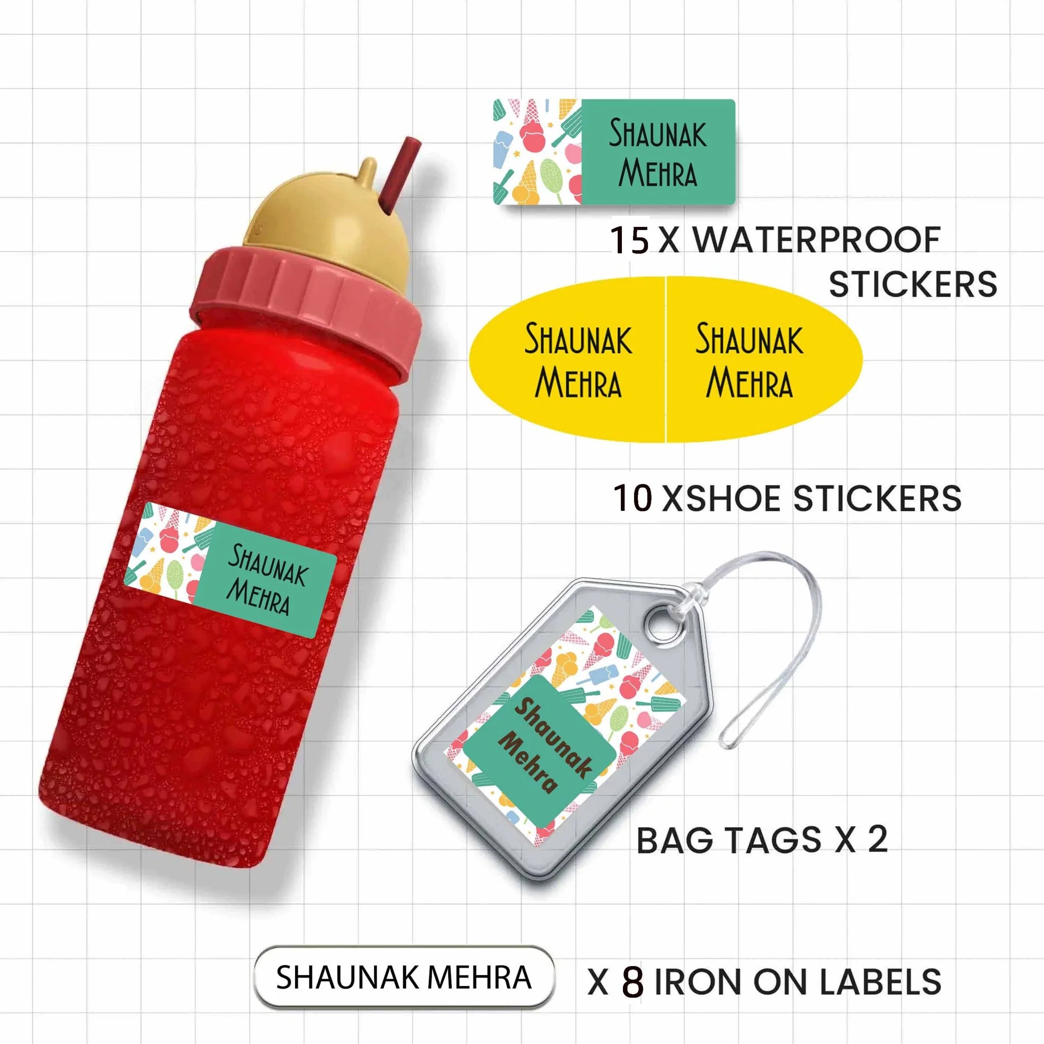 Classic Combo Labels Pack - Set of 35 labels- GIRLS & PRINCESS - Image 11