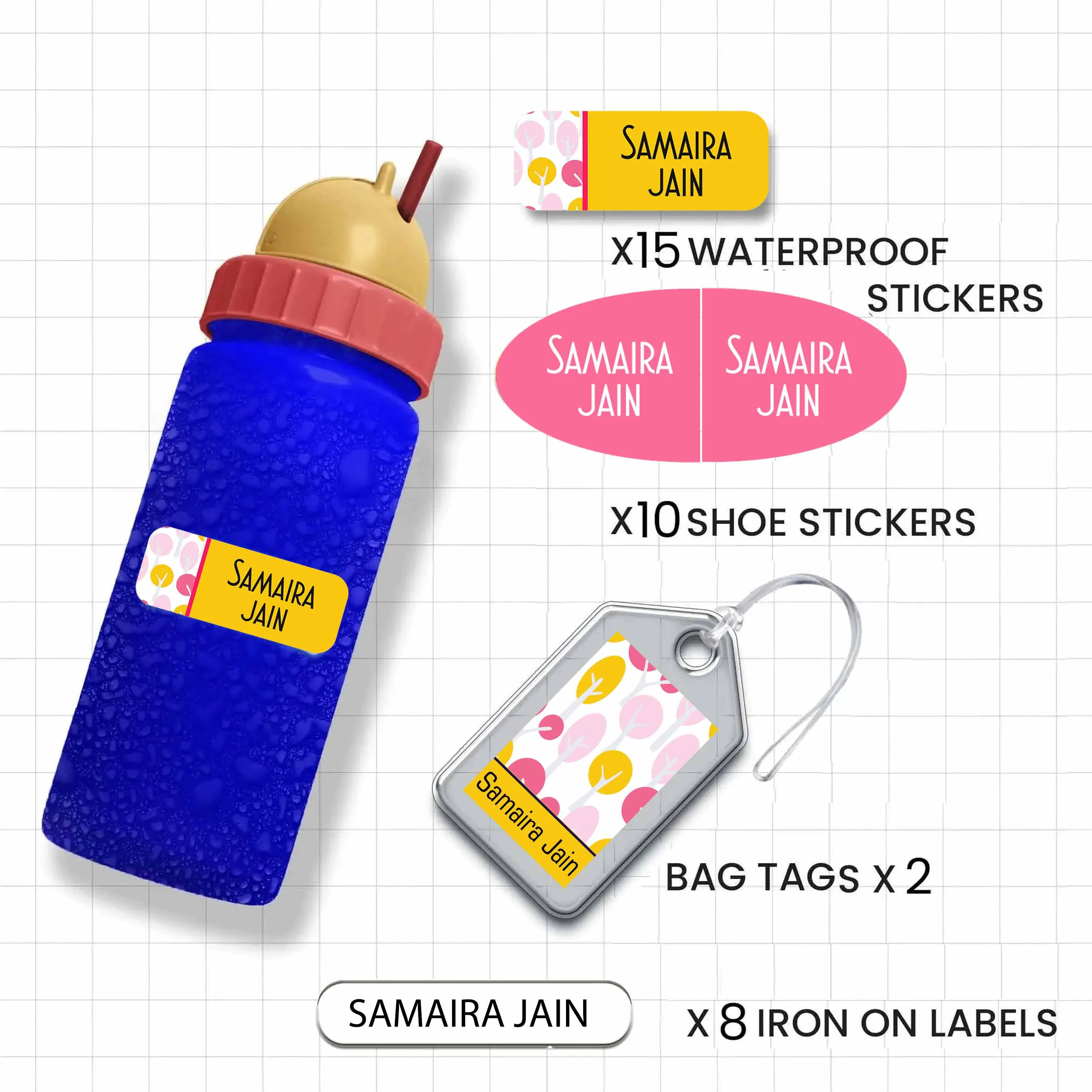 Classic Combo Labels Pack - Set of 35 labels- GIRLS & PRINCESS - Image 17