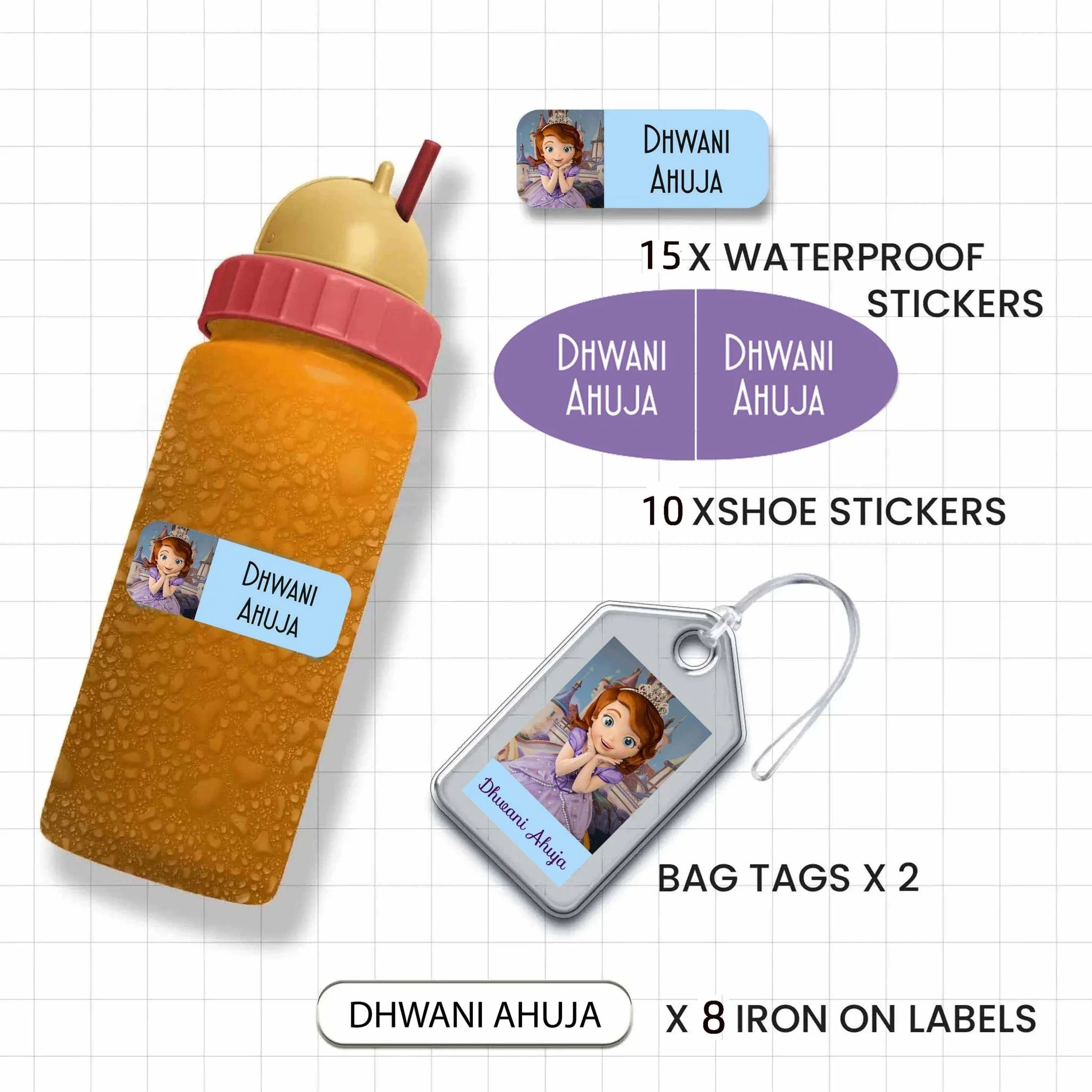 Classic Combo Labels Pack - Set of 35 labels- GIRLS & PRINCESS - Image 20