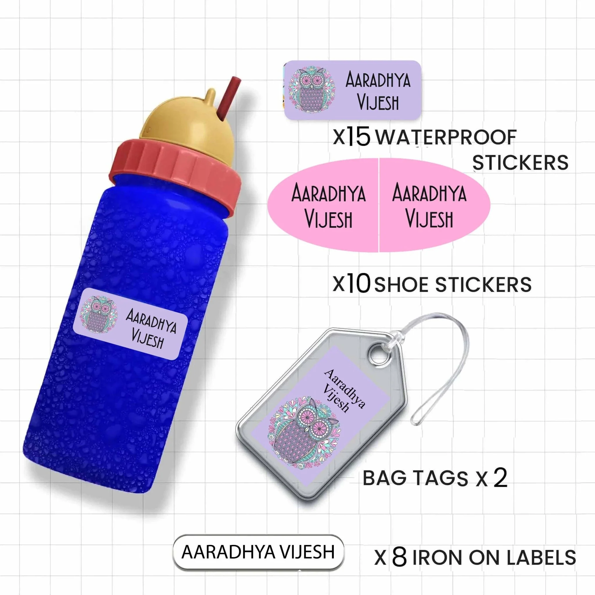 Classic Combo Labels Pack - Set of 35 labels- GIRLS & PRINCESS - Image 21