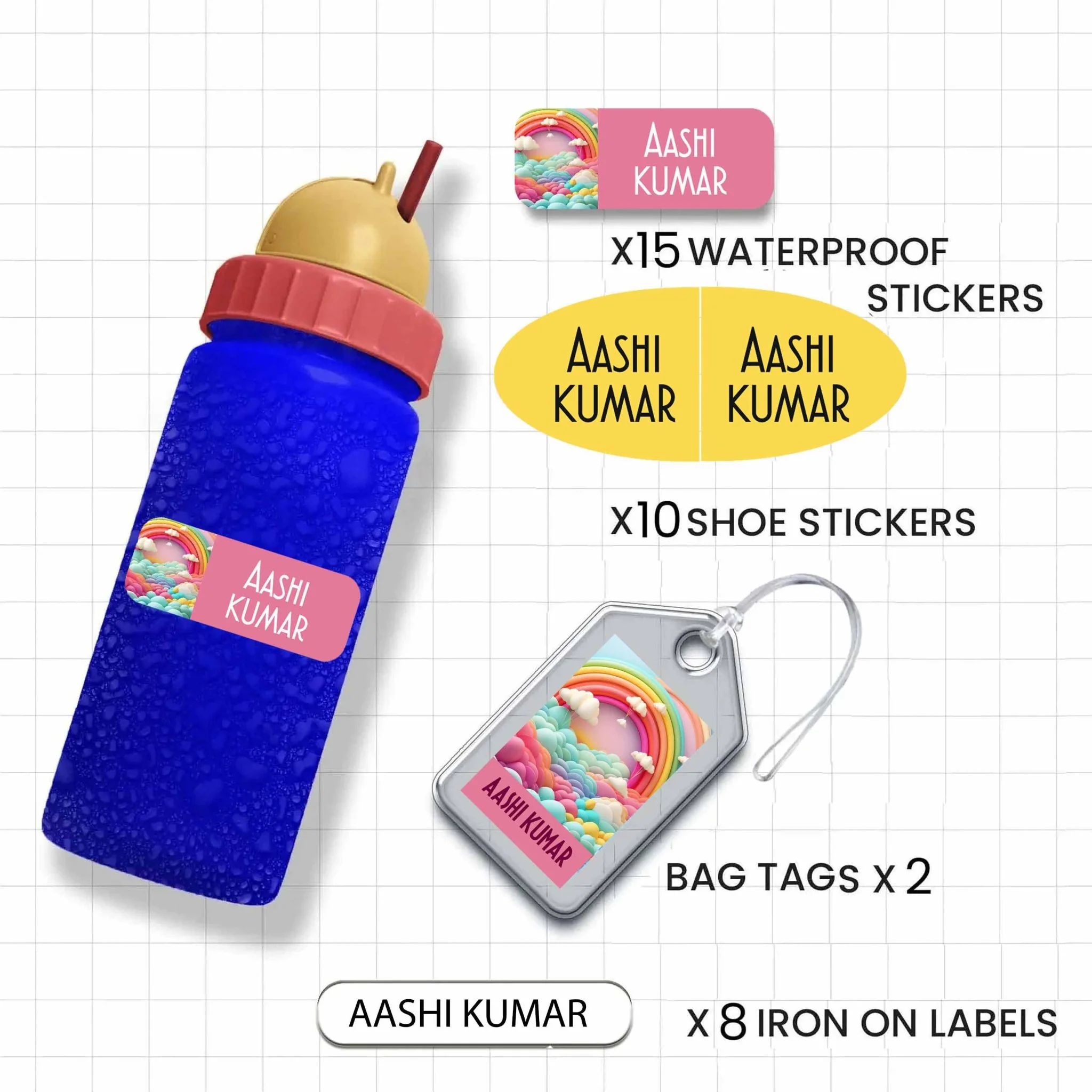 Classic Combo Labels Pack - Set of 35 labels- GIRLS & PRINCESS - Image 22