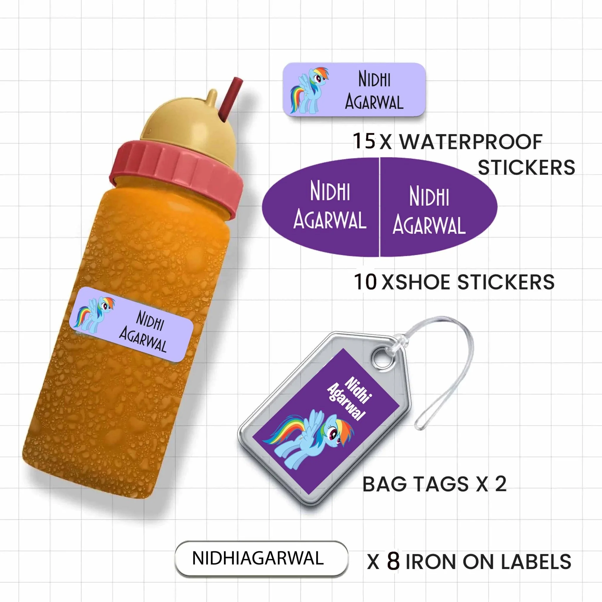 Classic Combo Labels Pack - Set of 35 labels- GIRLS & PRINCESS - Image 23