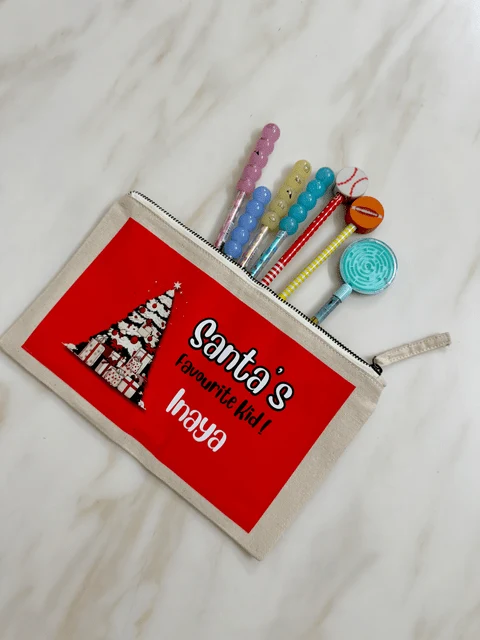 Custom Pencil Pouch - Christmas Design - Image 3