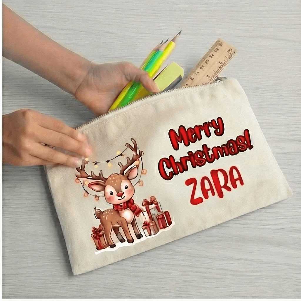 Custom Pencil Pouch - Christmas Design - Image 6