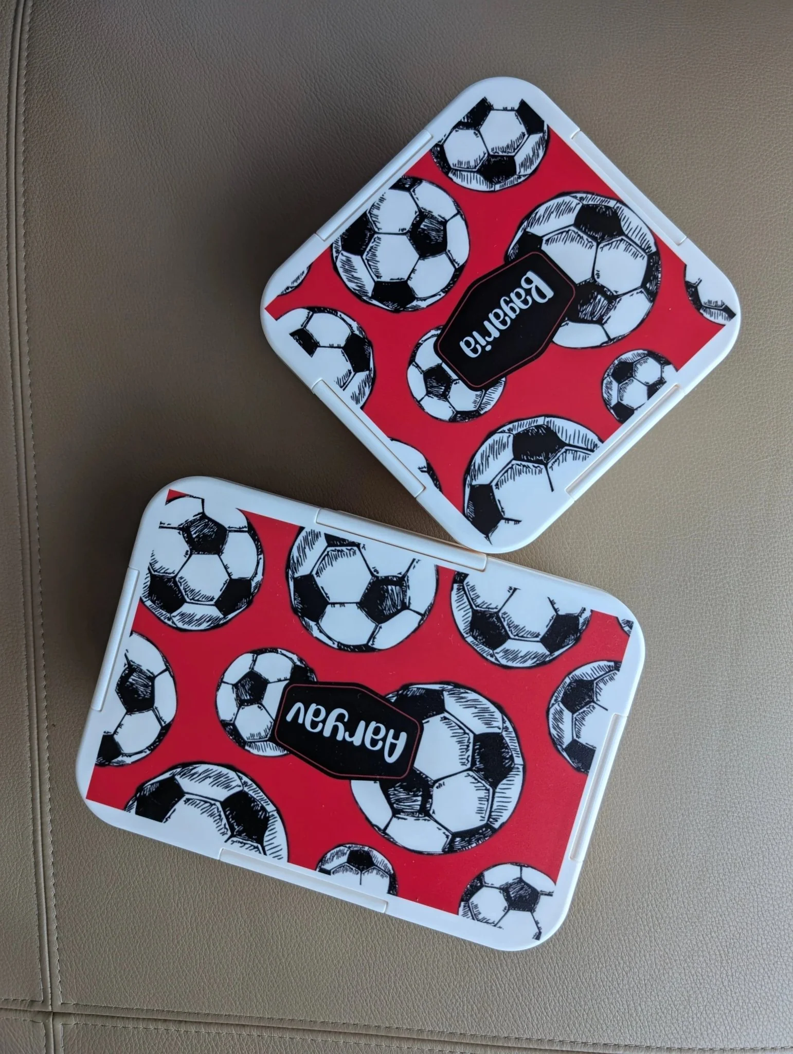 Custom Snack Box & Lunch Box for kids - Football Design - Image 6