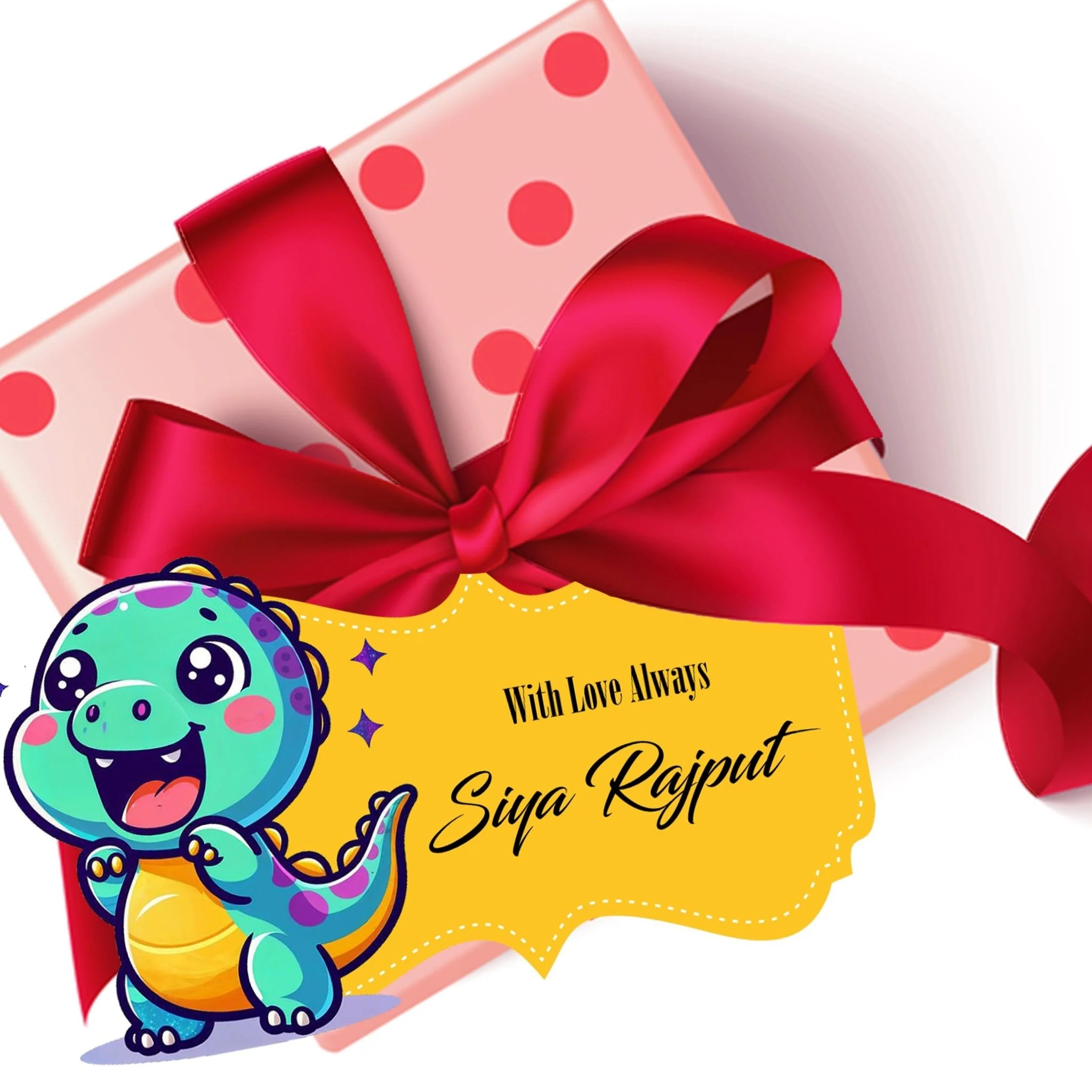 Die-Cut Gift Tags/Gift Labels - Dino Design - Image 3