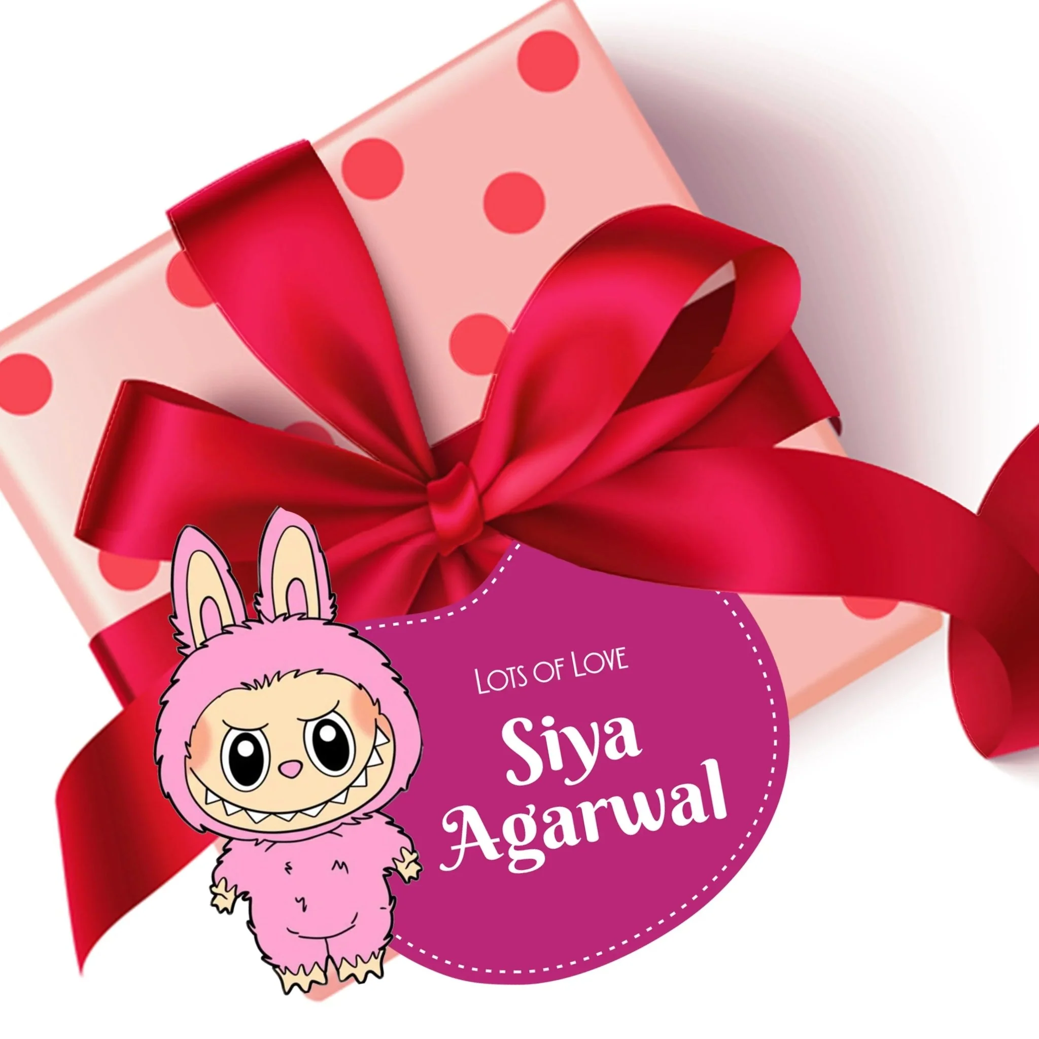 Die-Cut Gift Tags/Gift Labels - Labubu Design - Image 3
