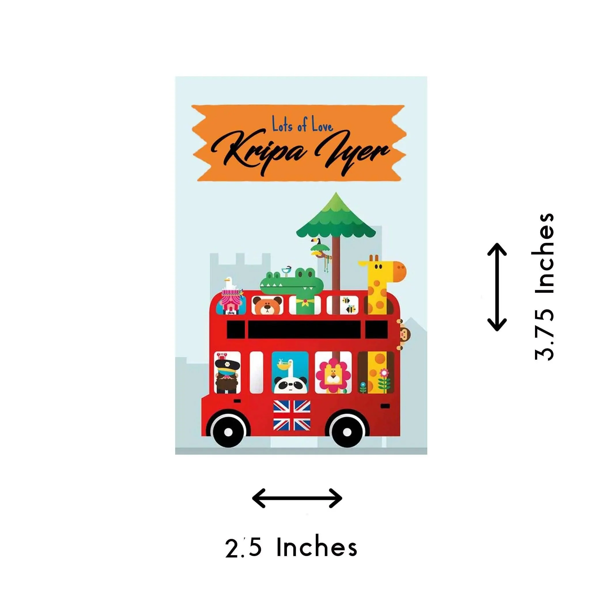 Gift tags / Gift Stickers - Big Red Adventure
