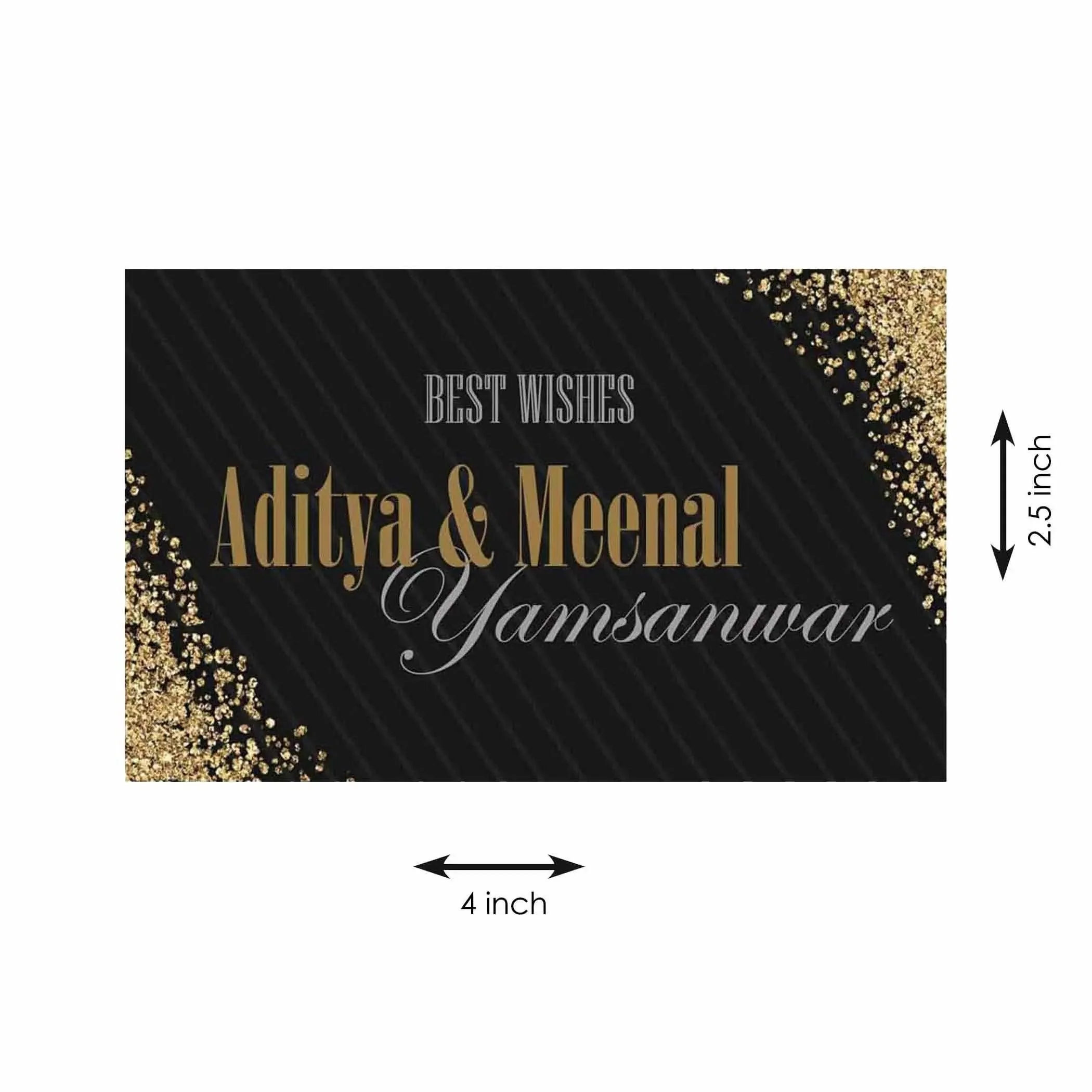 Gift tags / Gift Stickers - Black & Gold