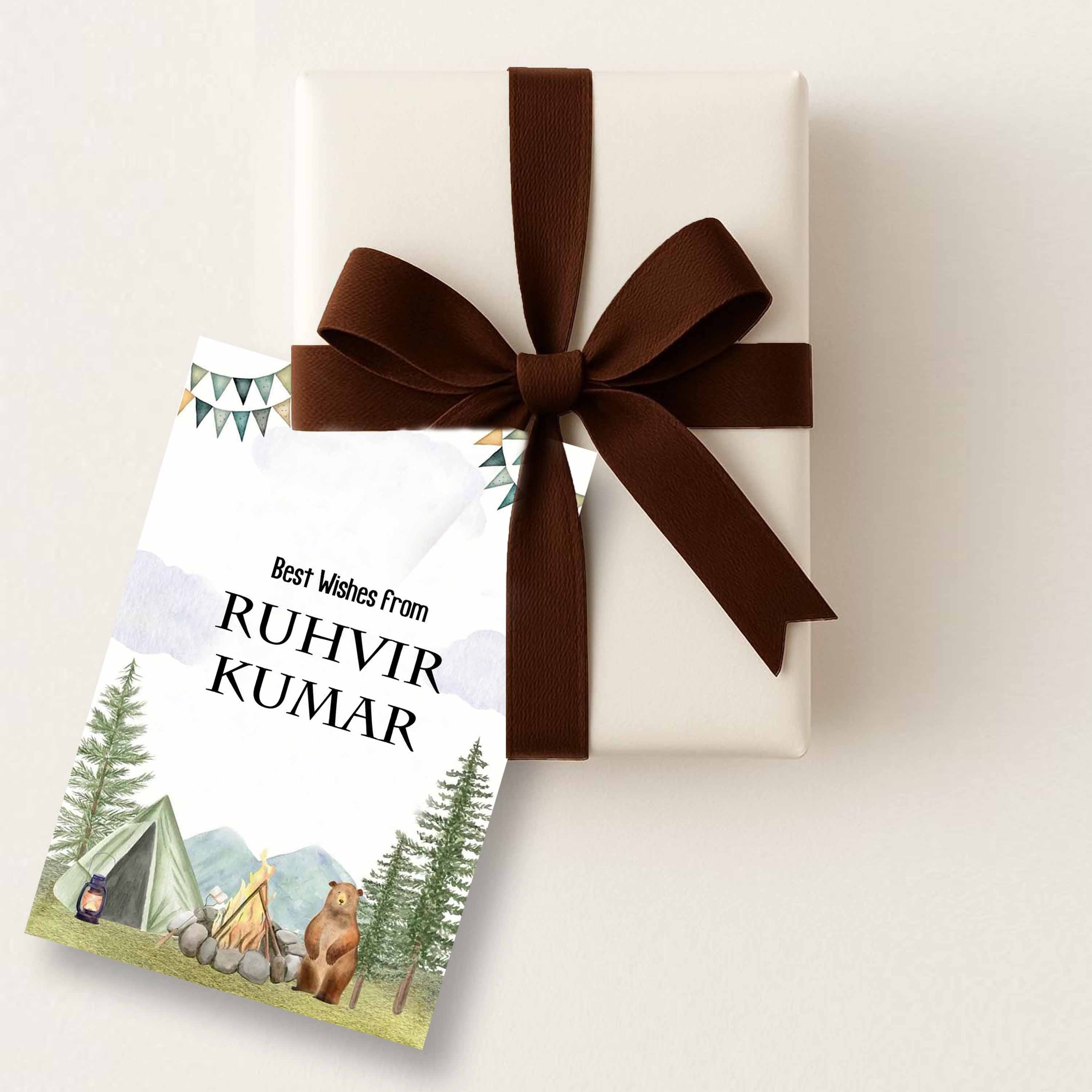 Gift tags / Gift Stickers -  Camping theme - Image 3