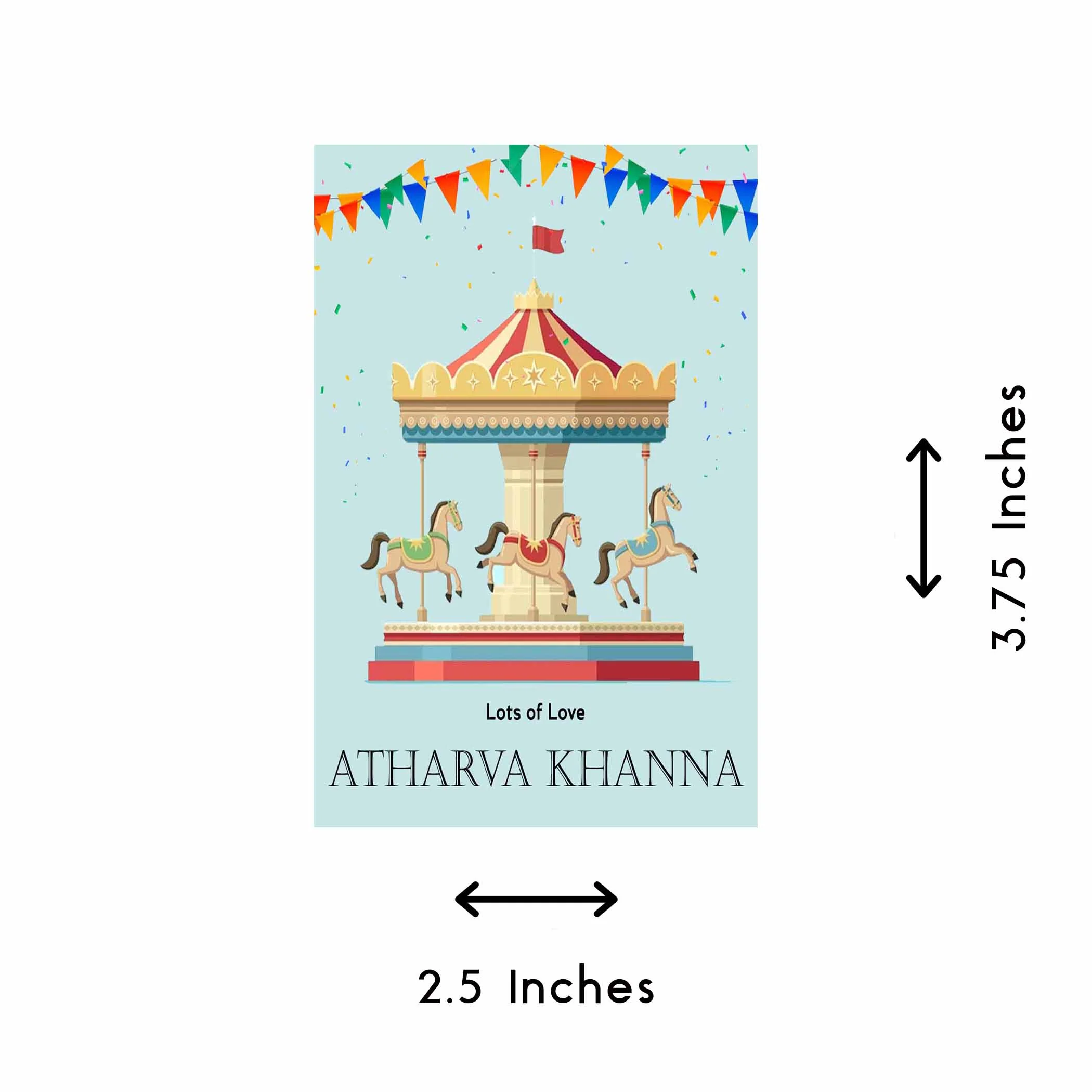 Gift tags / Gift Stickers -  Circus Theme