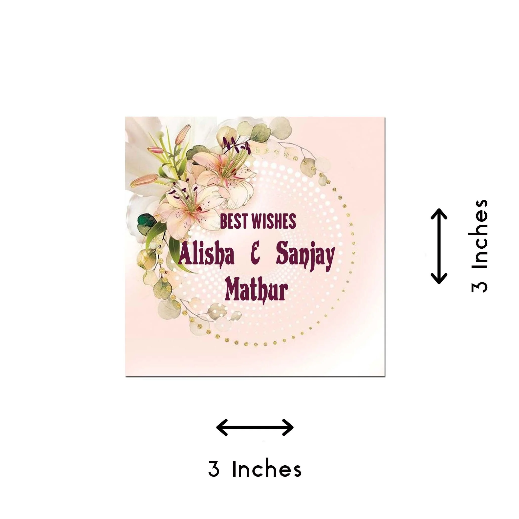 Gift tags / Gift Stickers - Hibiscus Glow - Image 3