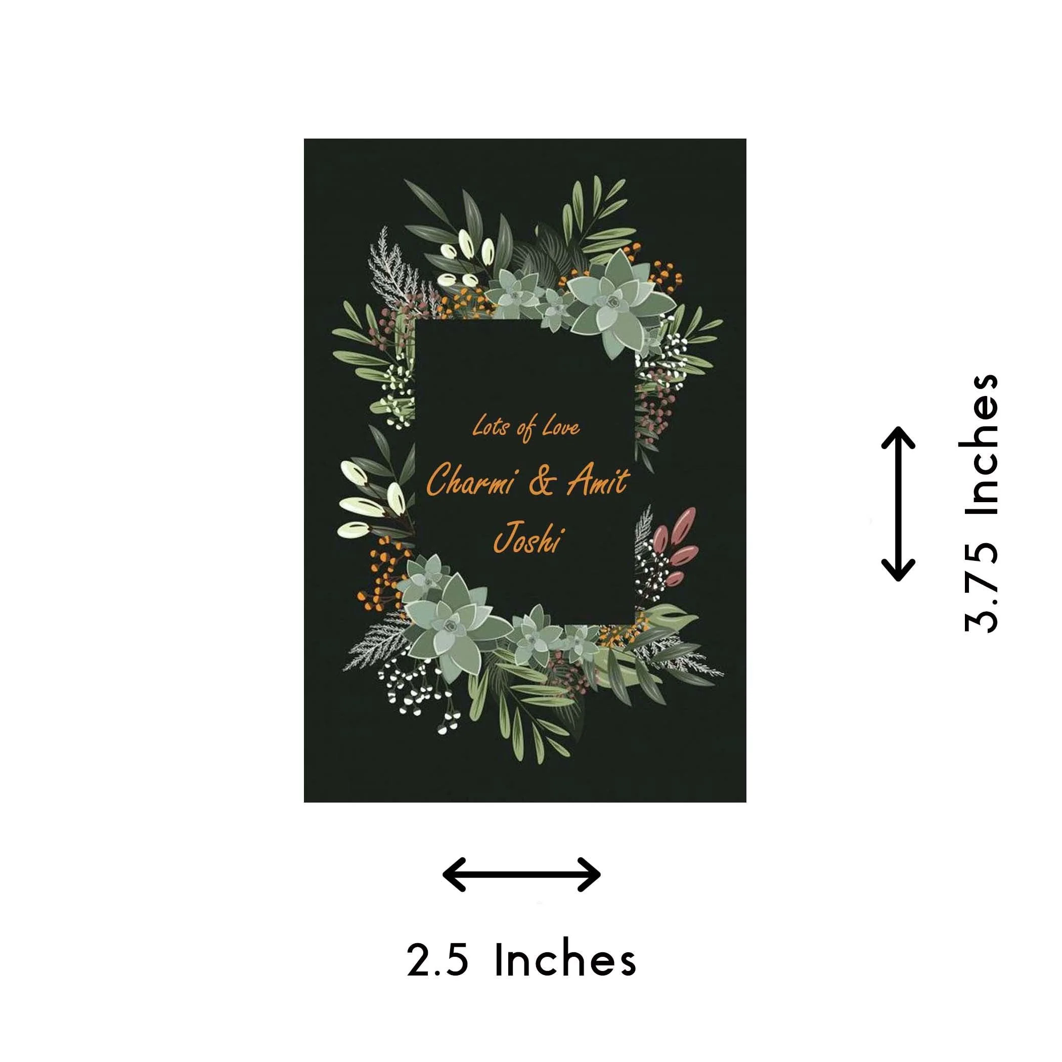Gift tags / Gift Stickers - Jade Bouquet - Image 4