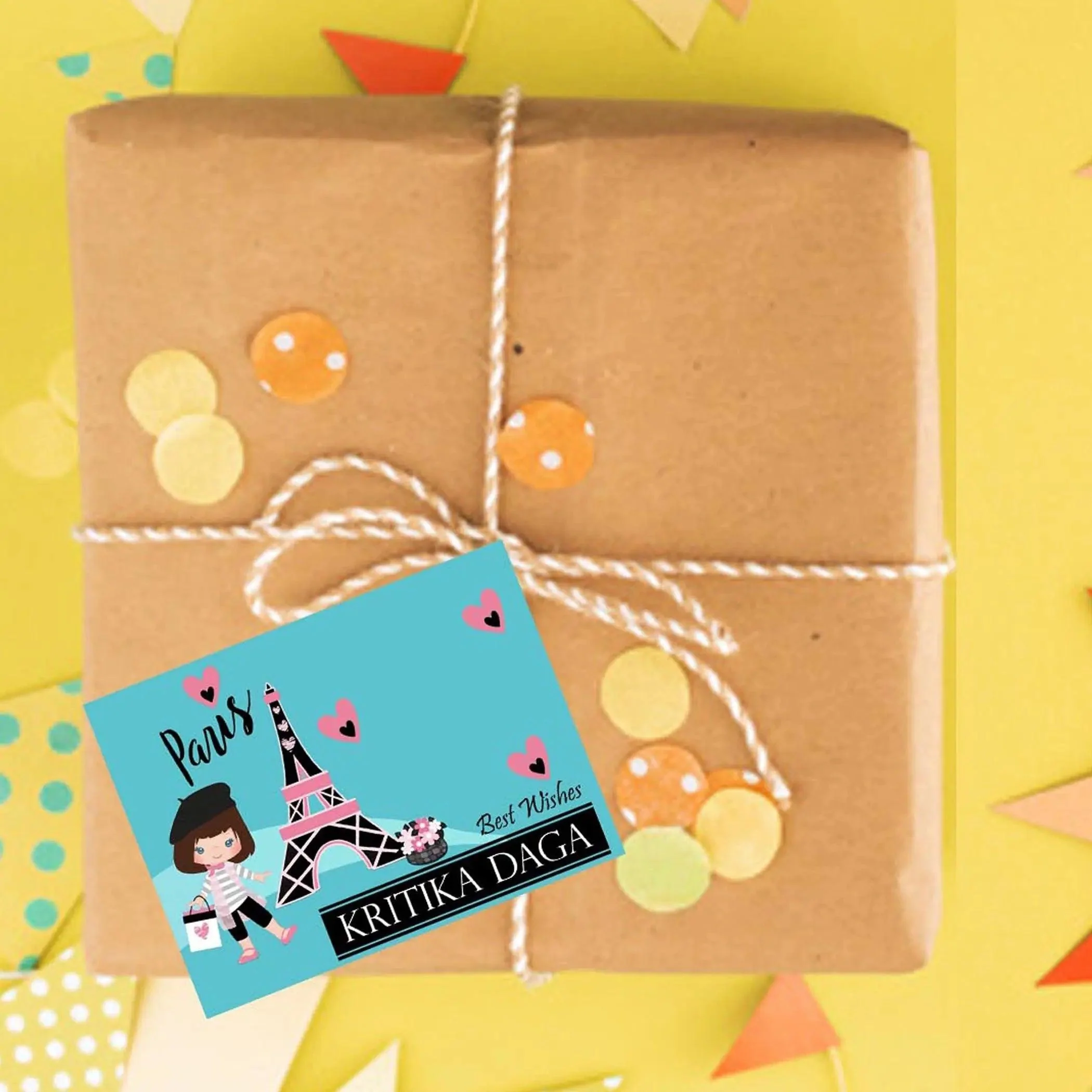 Gift tags / Gift Stickers - Paris Theme - Image 4