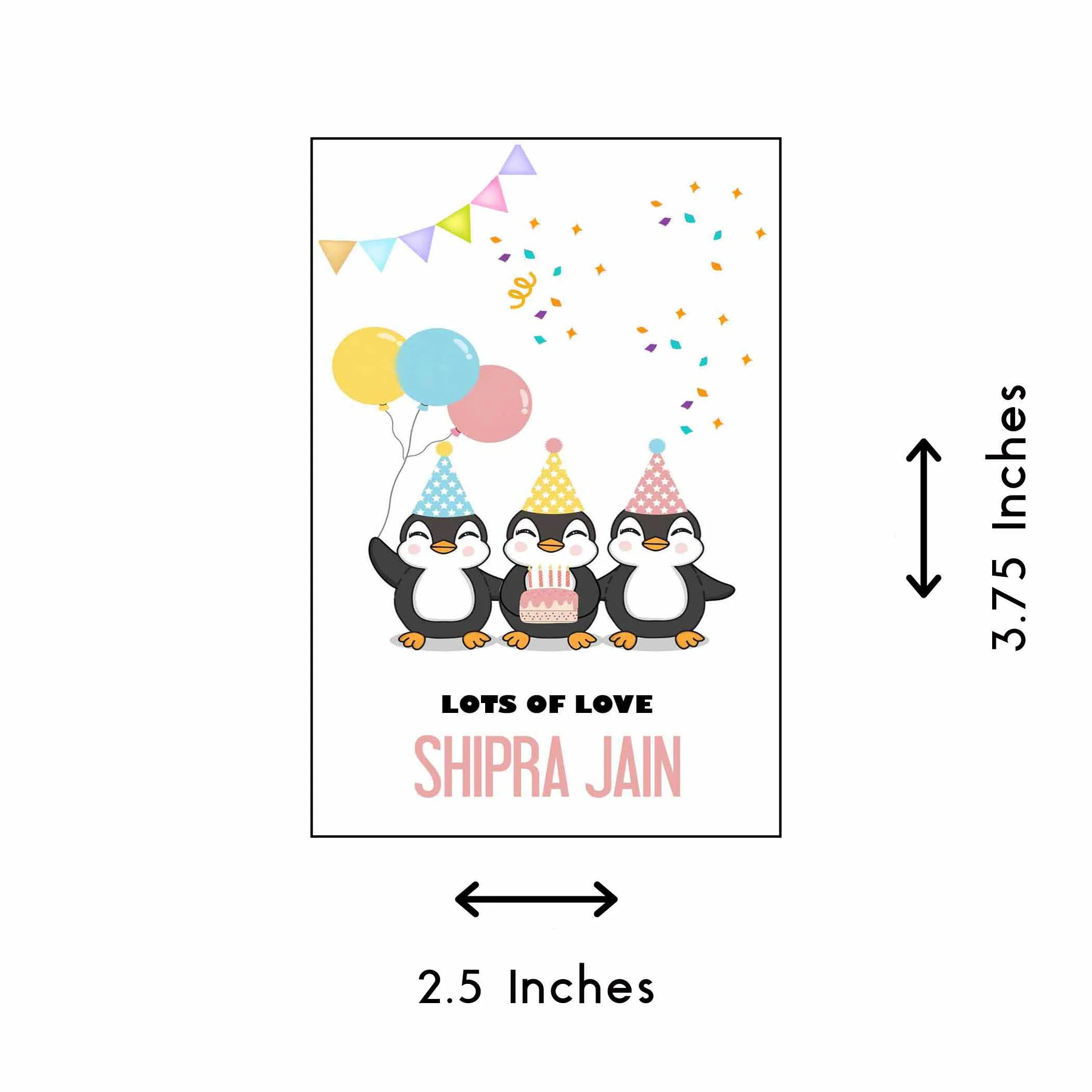 Gift tags / Gift Stickers - Penguin Theme