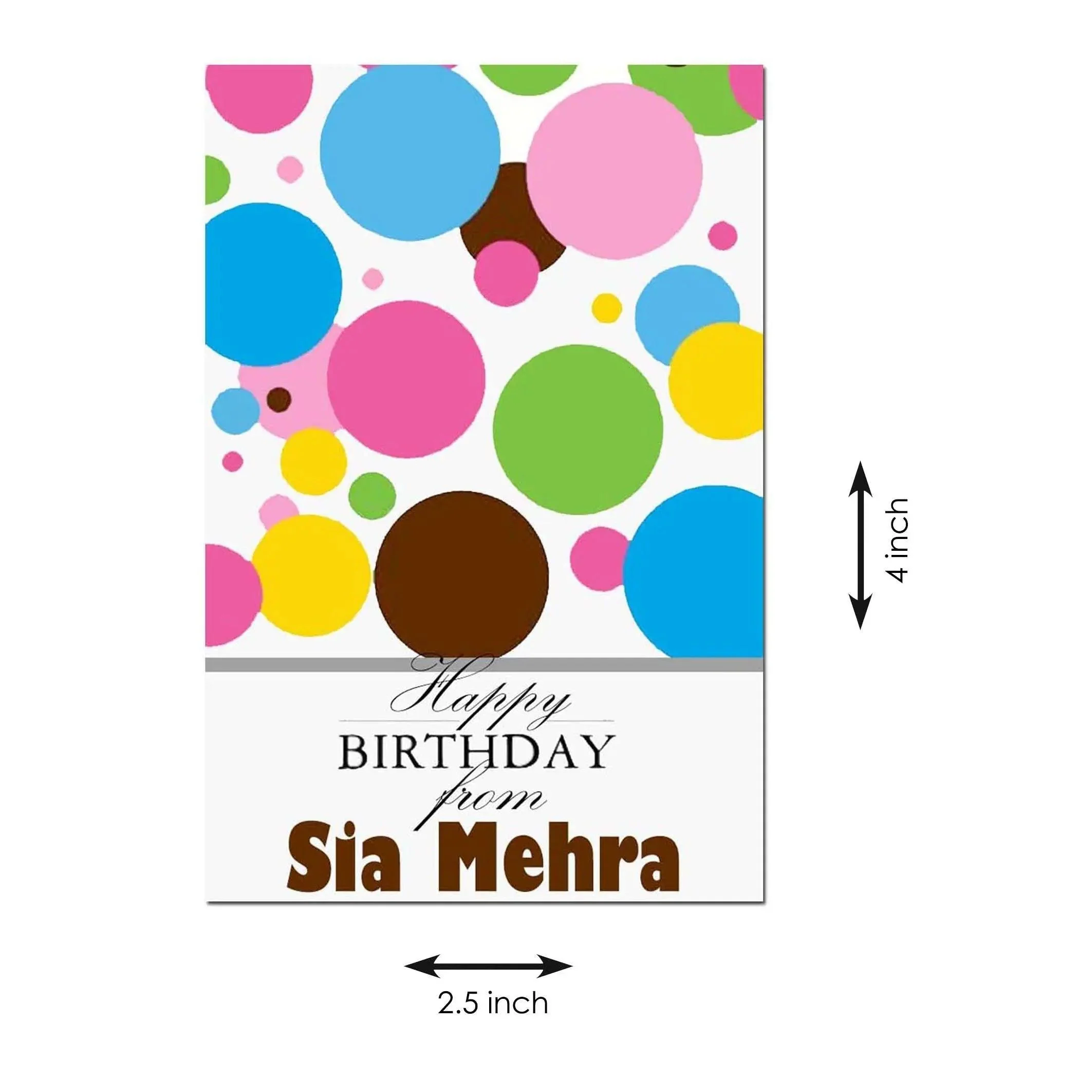 Gift tags / Gift Stickers - Pink Polka Dots