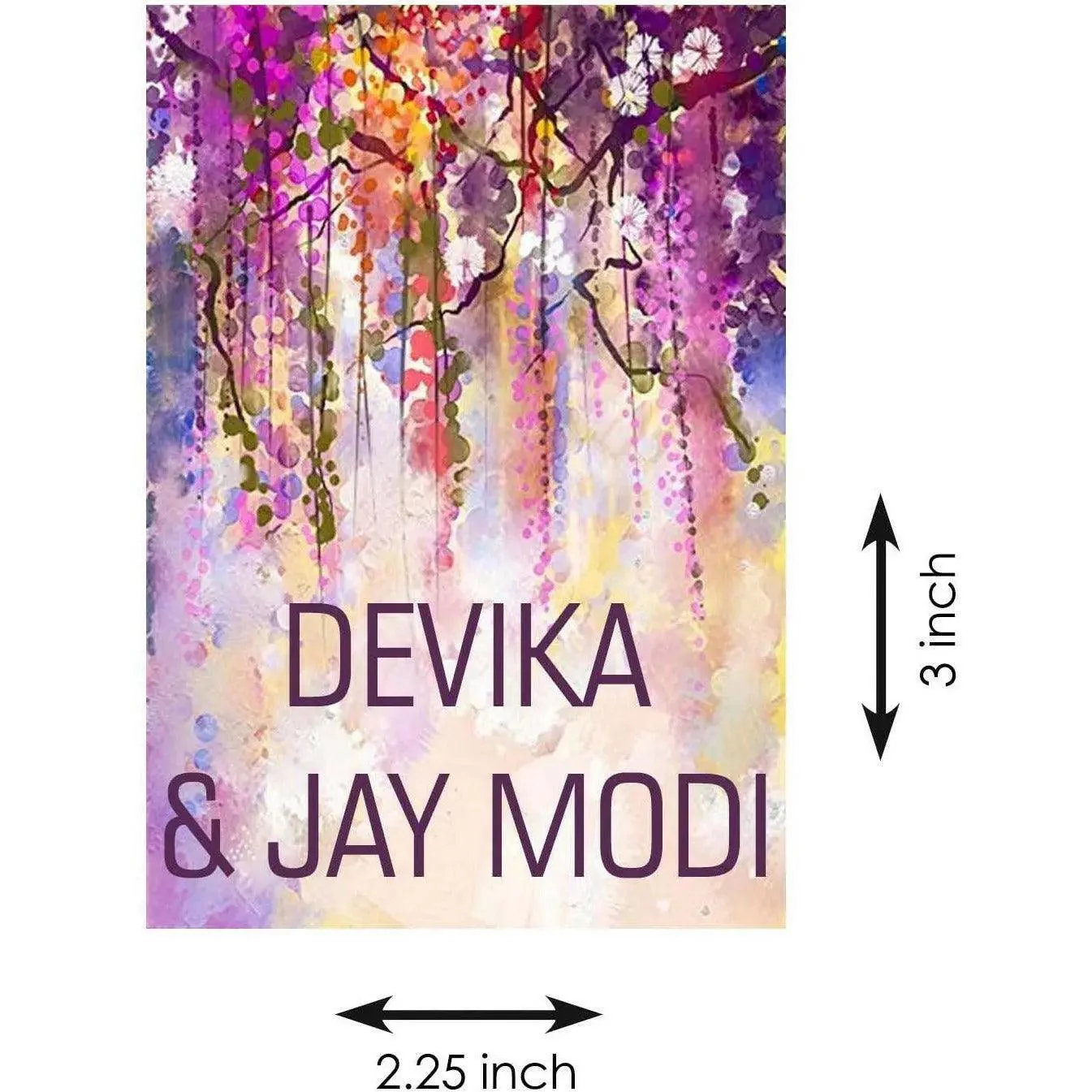 Gift tags / Gift Stickers - Purple Art - Image 3