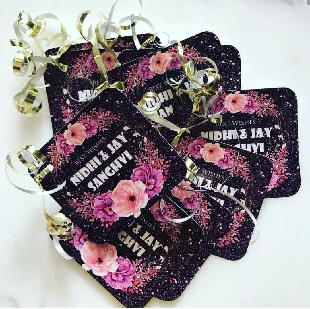 Gift tags / Gift Stickers - Purple Glitter - Image 3