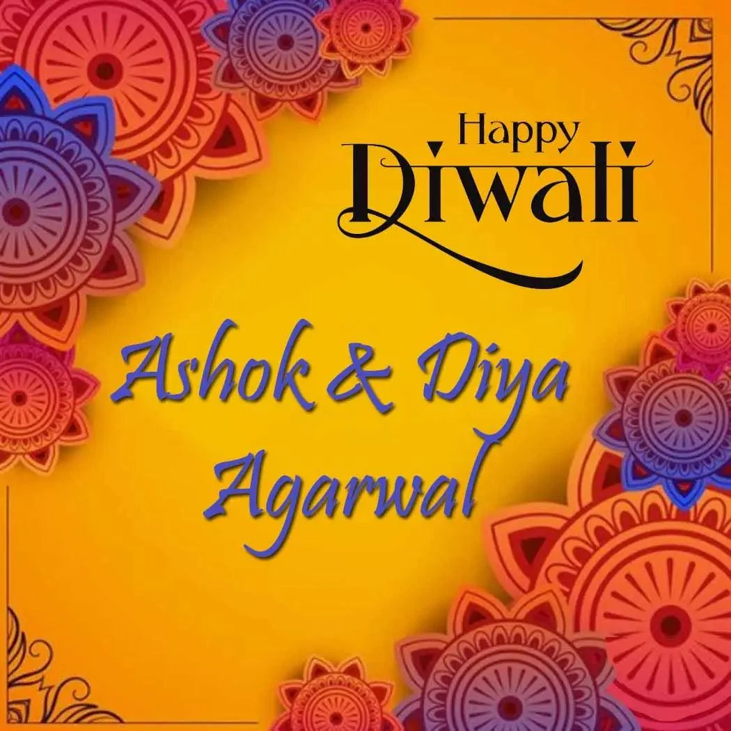 Happy Diwali Gift Tags/Gift Stickers - Rangoli Design