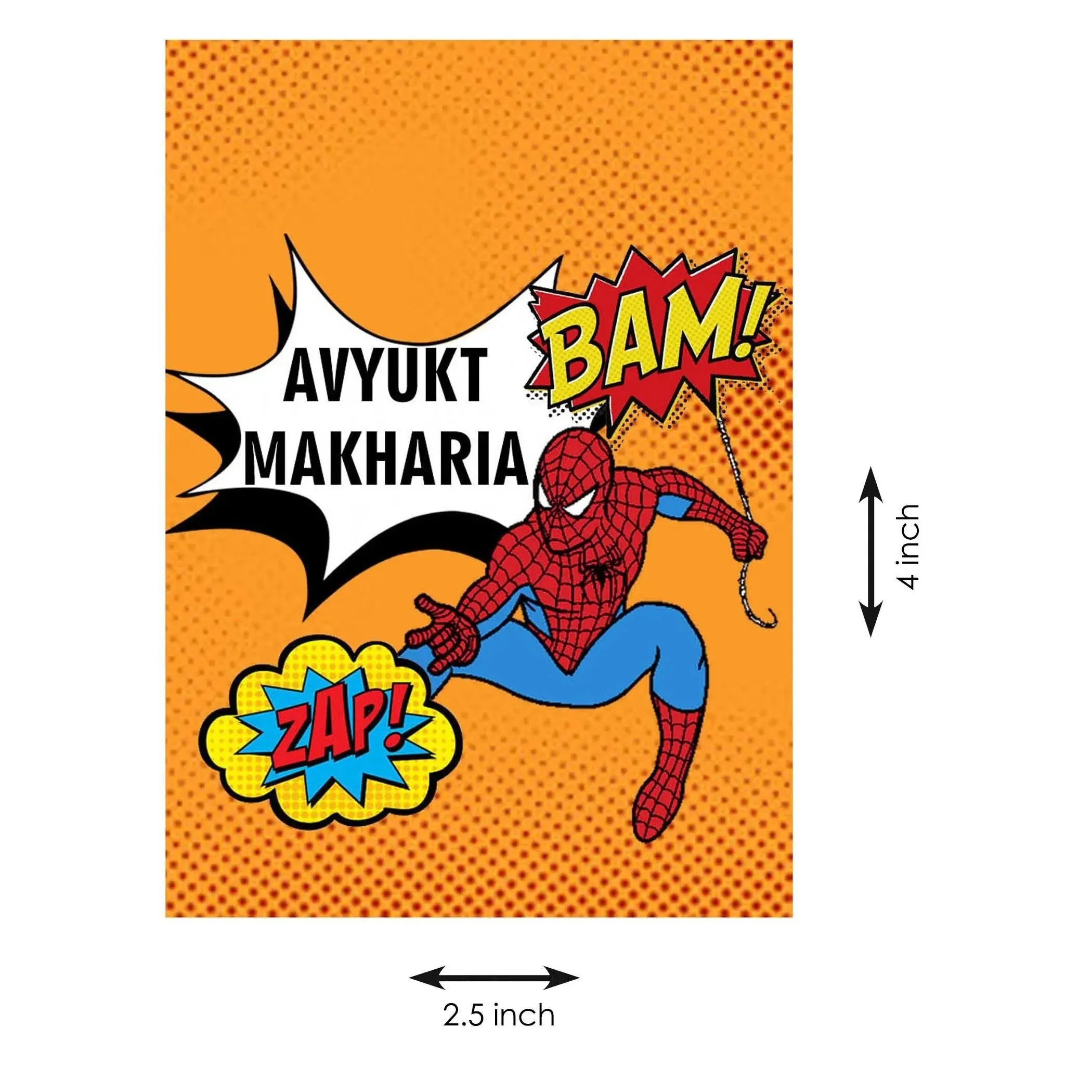 Gift tags / Gift Stickers - Spiderman Retro