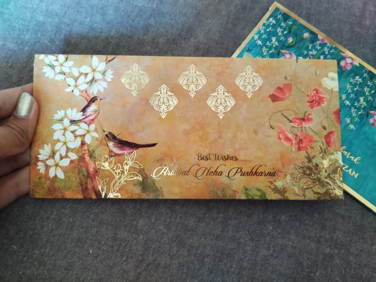 Luxe Gold Foil Money Envelopes - Golden Bloom - Image 2
