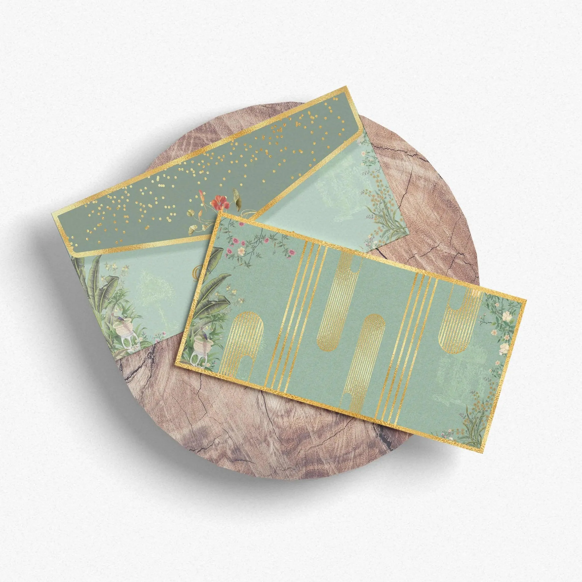 Luxe Gold Foil Money Envelopes -Golden Crest